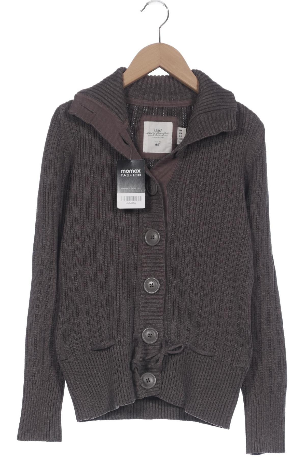 

H&M Damen Strickjacke, grau, Gr. 38