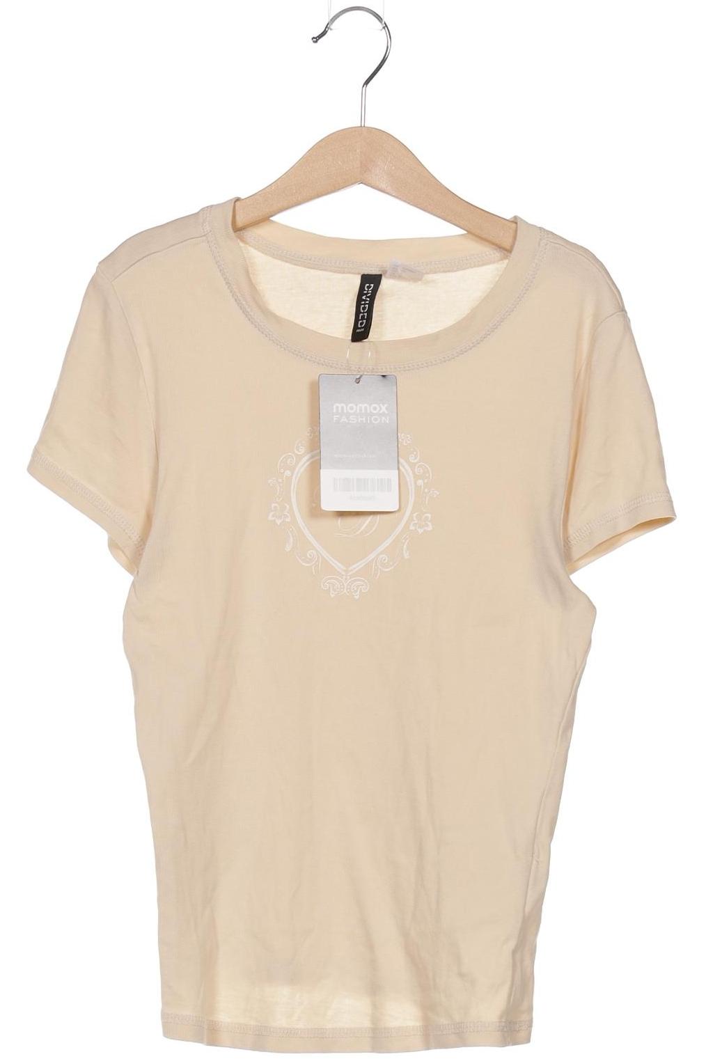

H&M Damen T-Shirt, beige, Gr. 36