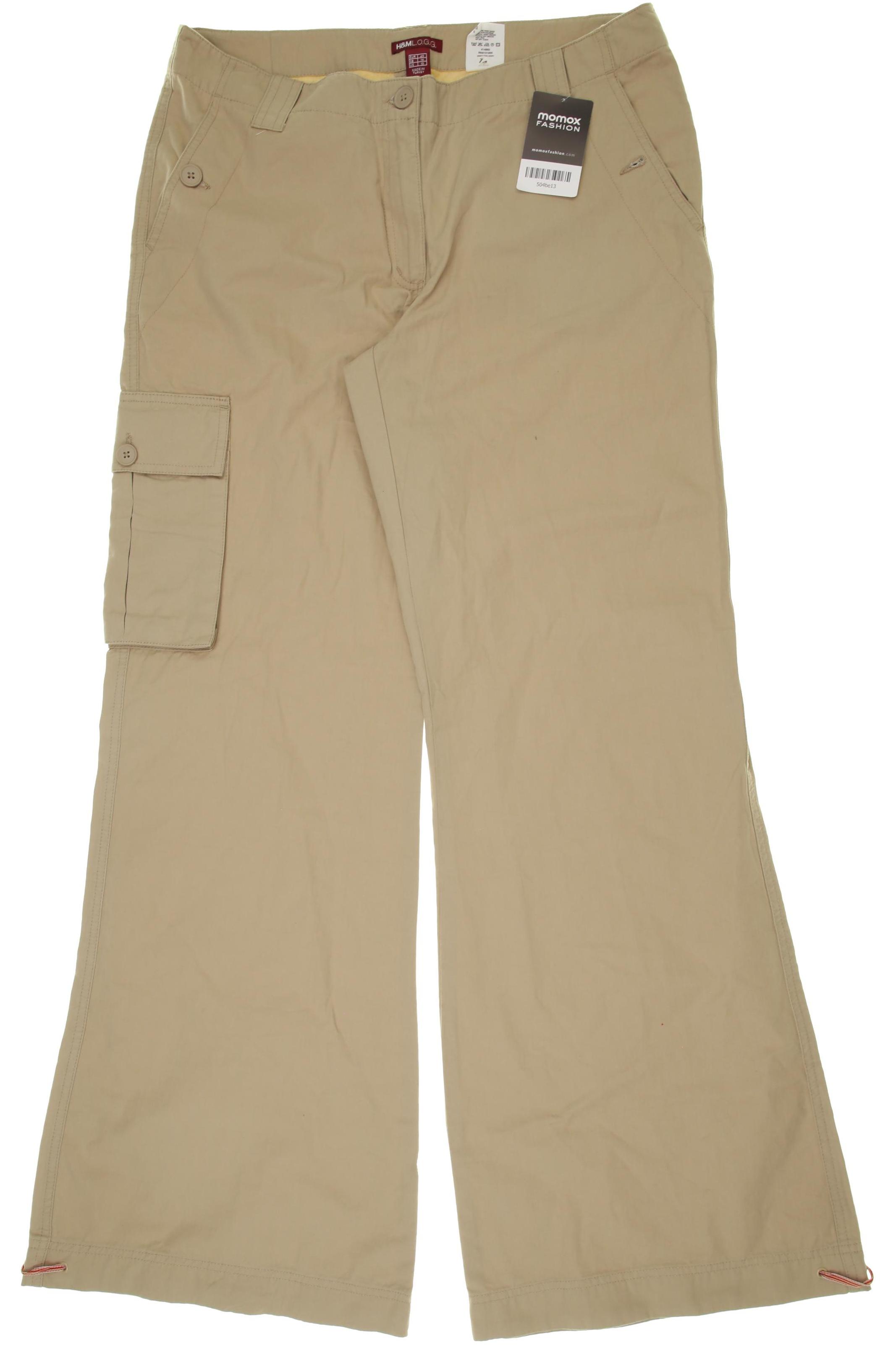 

H&M Damen Stoffhose, braun, Gr. 40