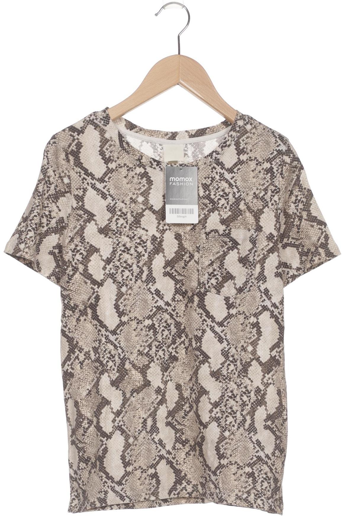 

H&M Damen T-Shirt, beige, Gr. 34