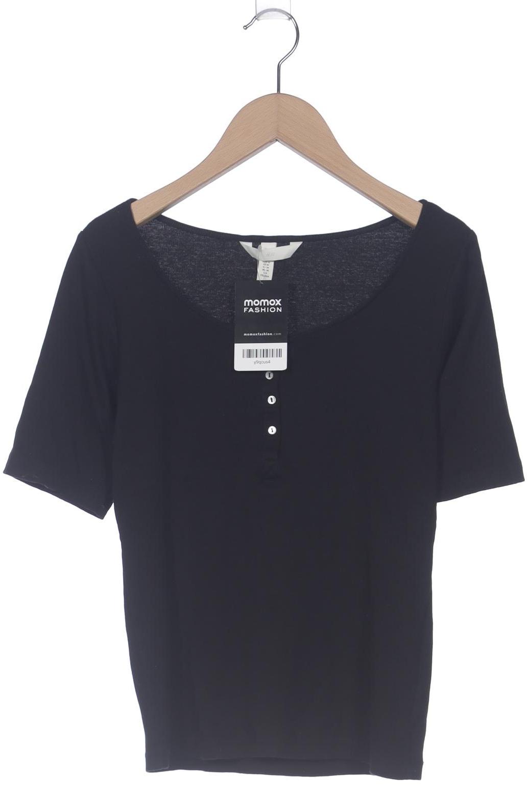 

H&M Damen T-Shirt, schwarz, Gr. 38