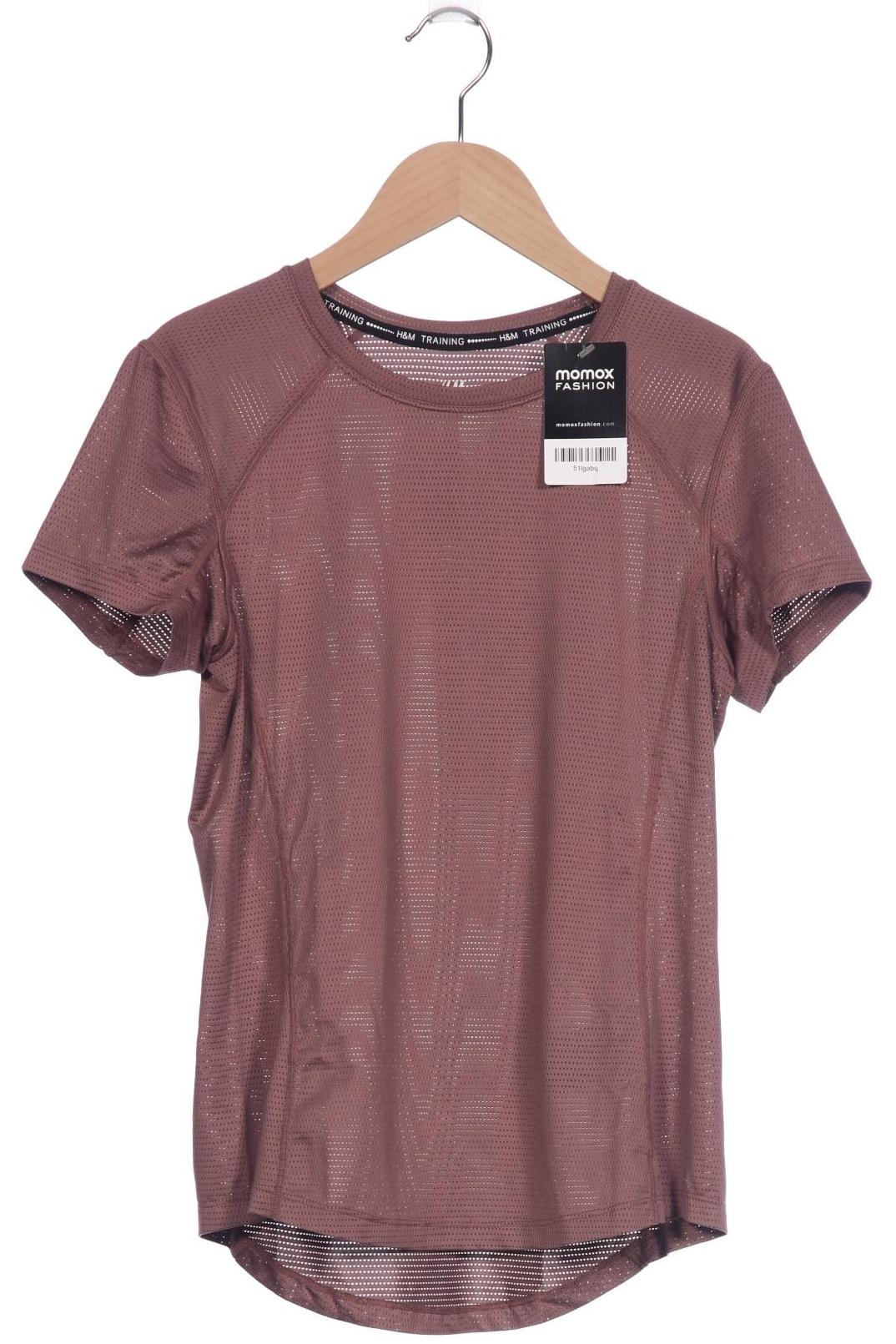 

H&M Damen T-Shirt, braun, Gr. 36