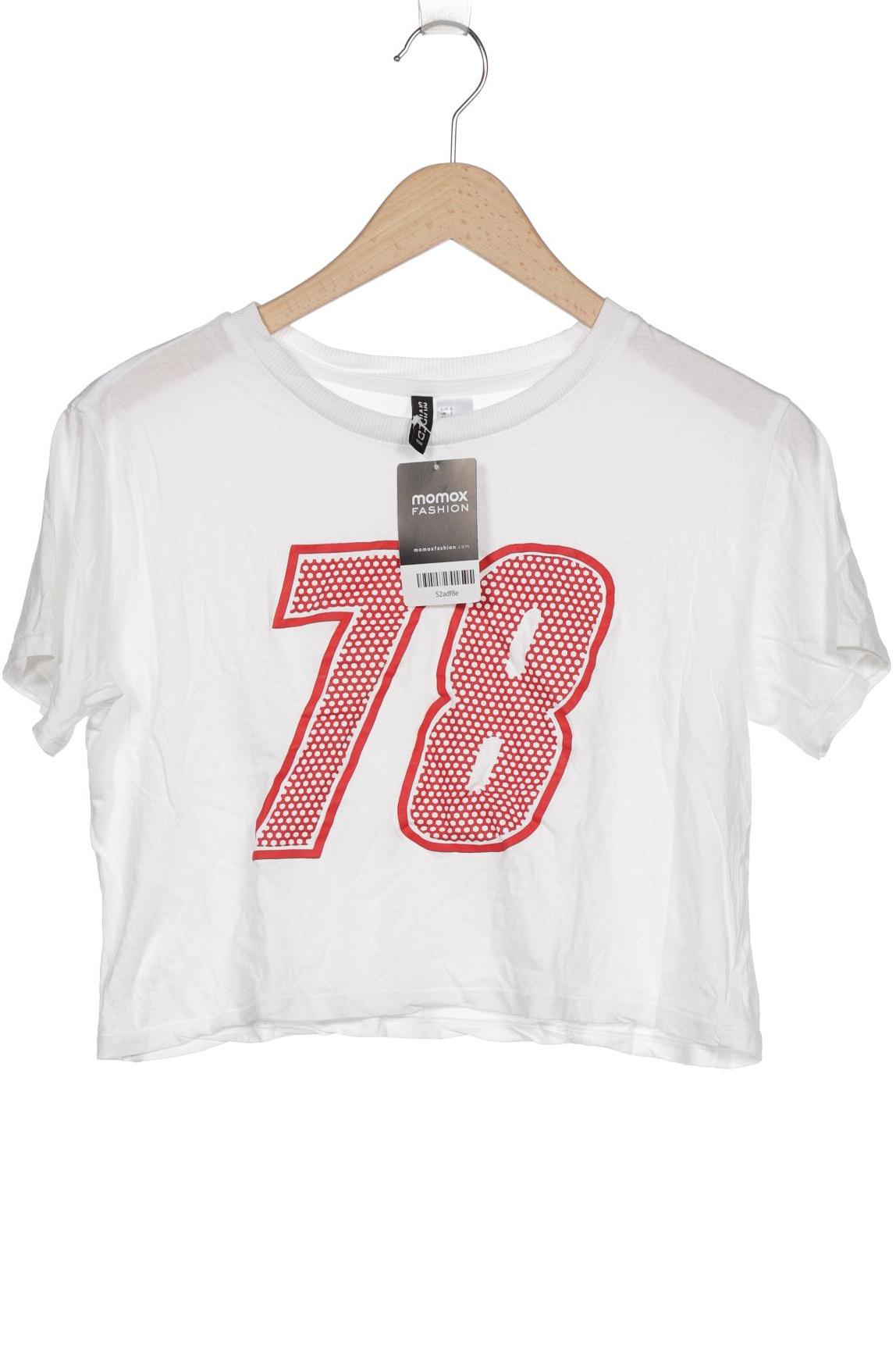 

H&M Damen T-Shirt, weiß