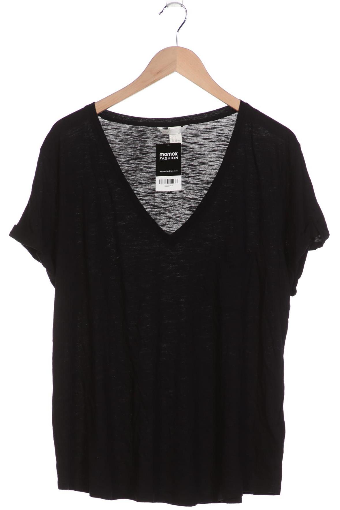 

H&M Damen T-Shirt, schwarz, Gr. 44