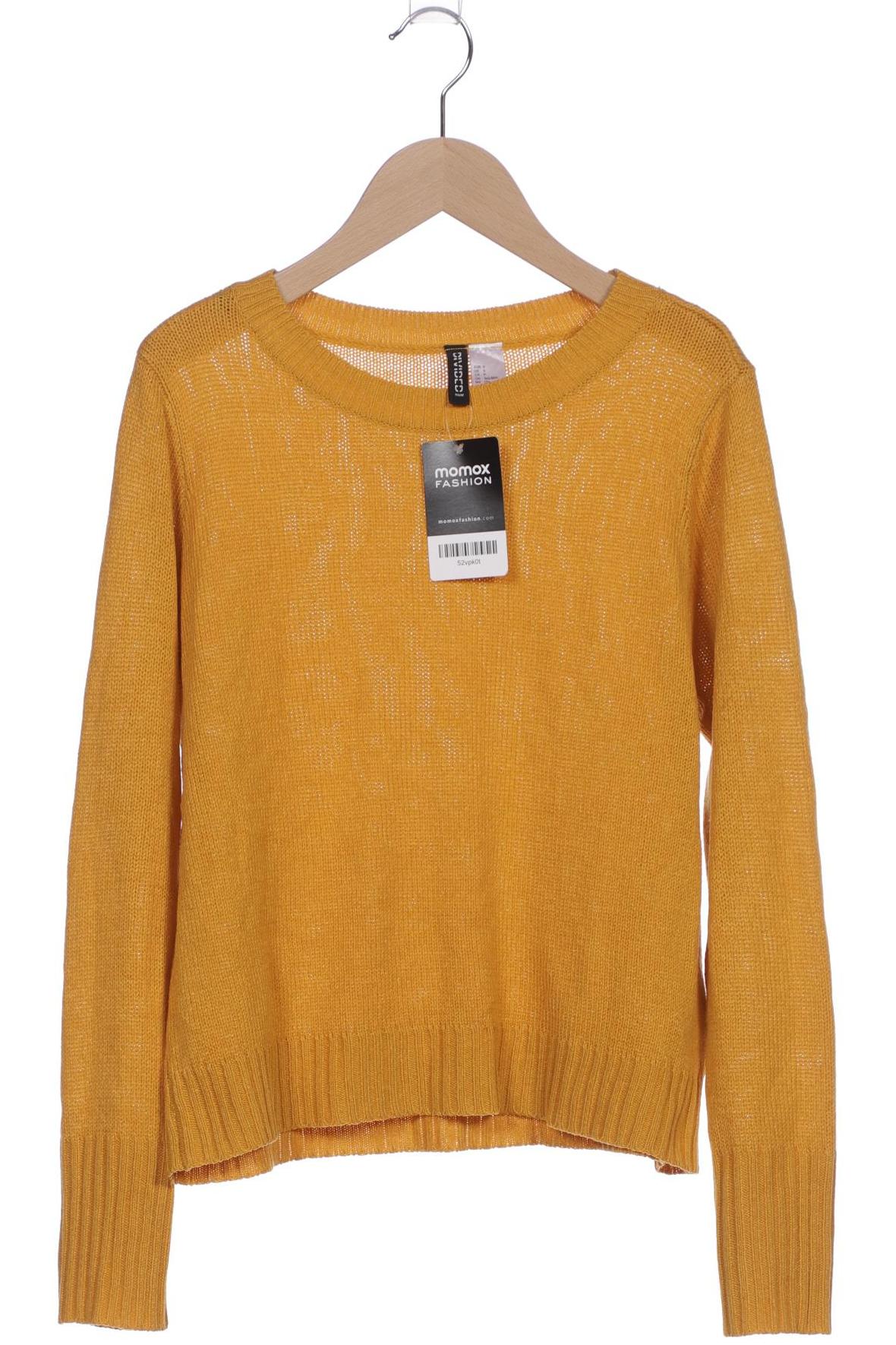 

H&M Damen Pullover, gelb, Gr. 36