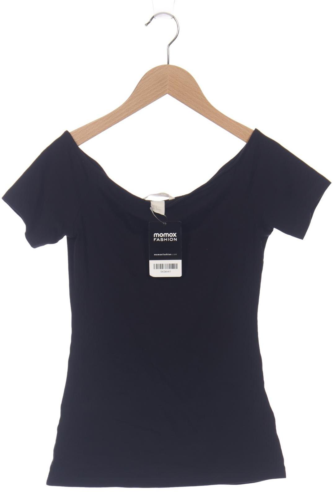 

H&M Damen T-Shirt, schwarz, Gr. 36
