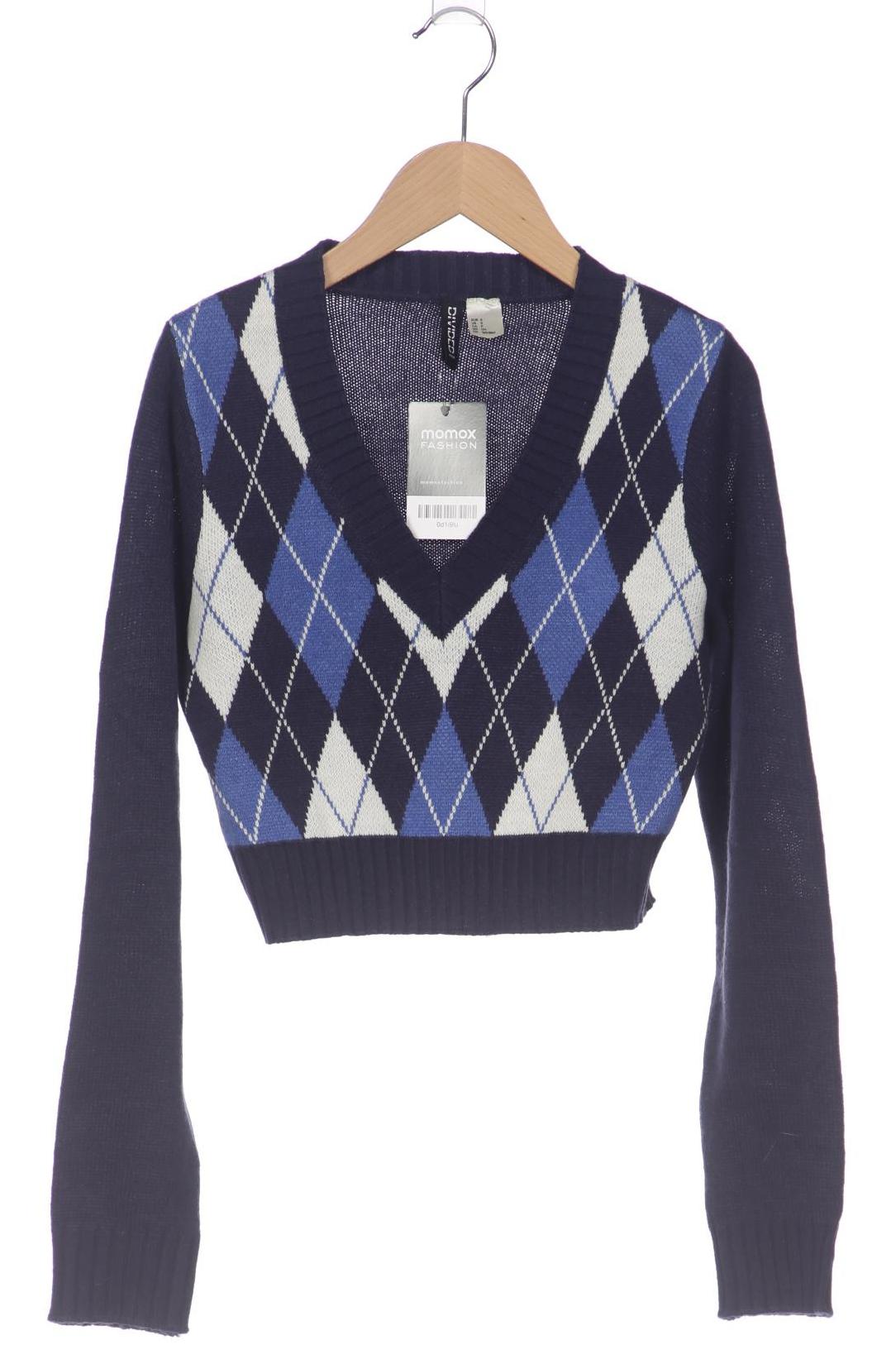 

H&M Damen Pullover, marineblau, Gr. 36