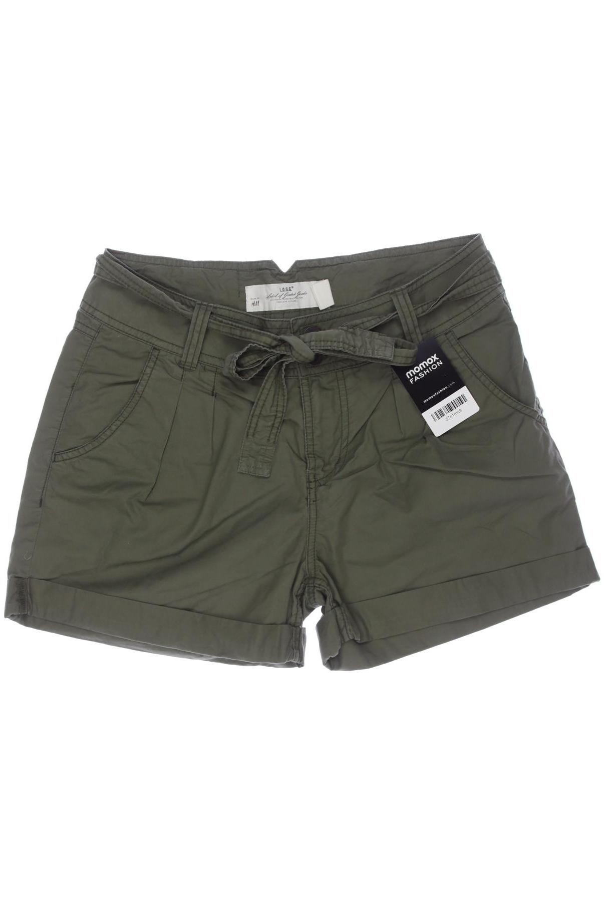 

H&M Damen Shorts, grün, Gr. 38