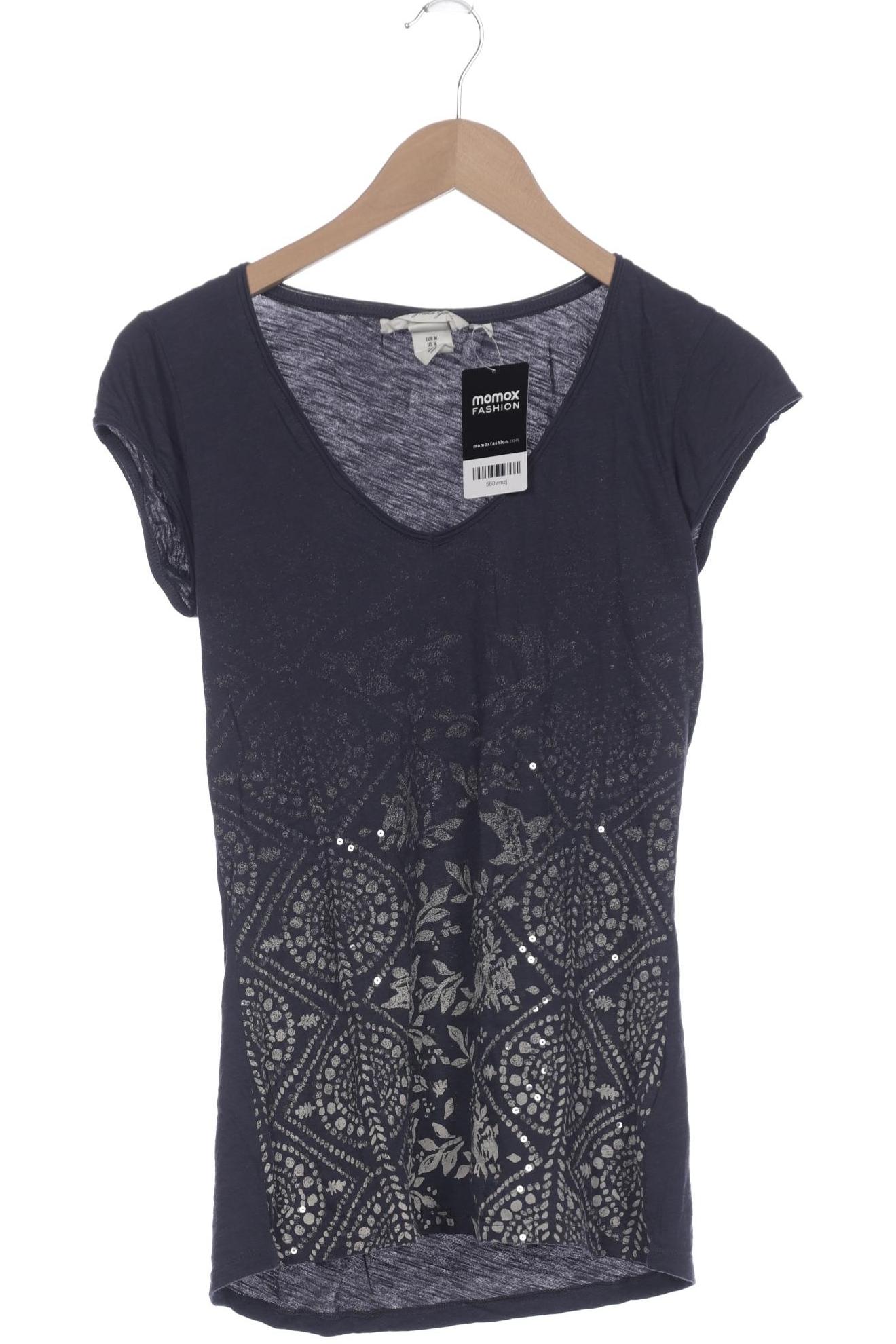 

H&M Damen T-Shirt, marineblau, Gr. 38
