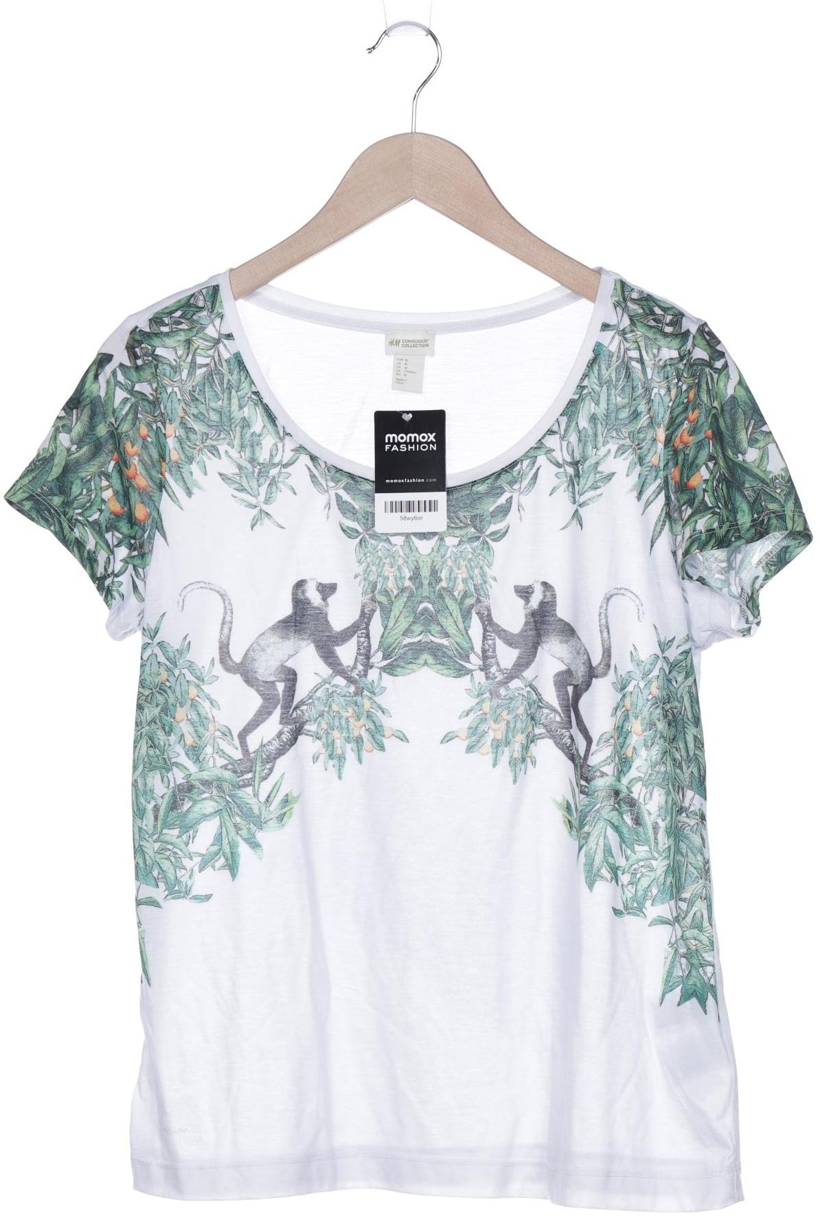 

H&M Damen T-Shirt, weiß, Gr. 38