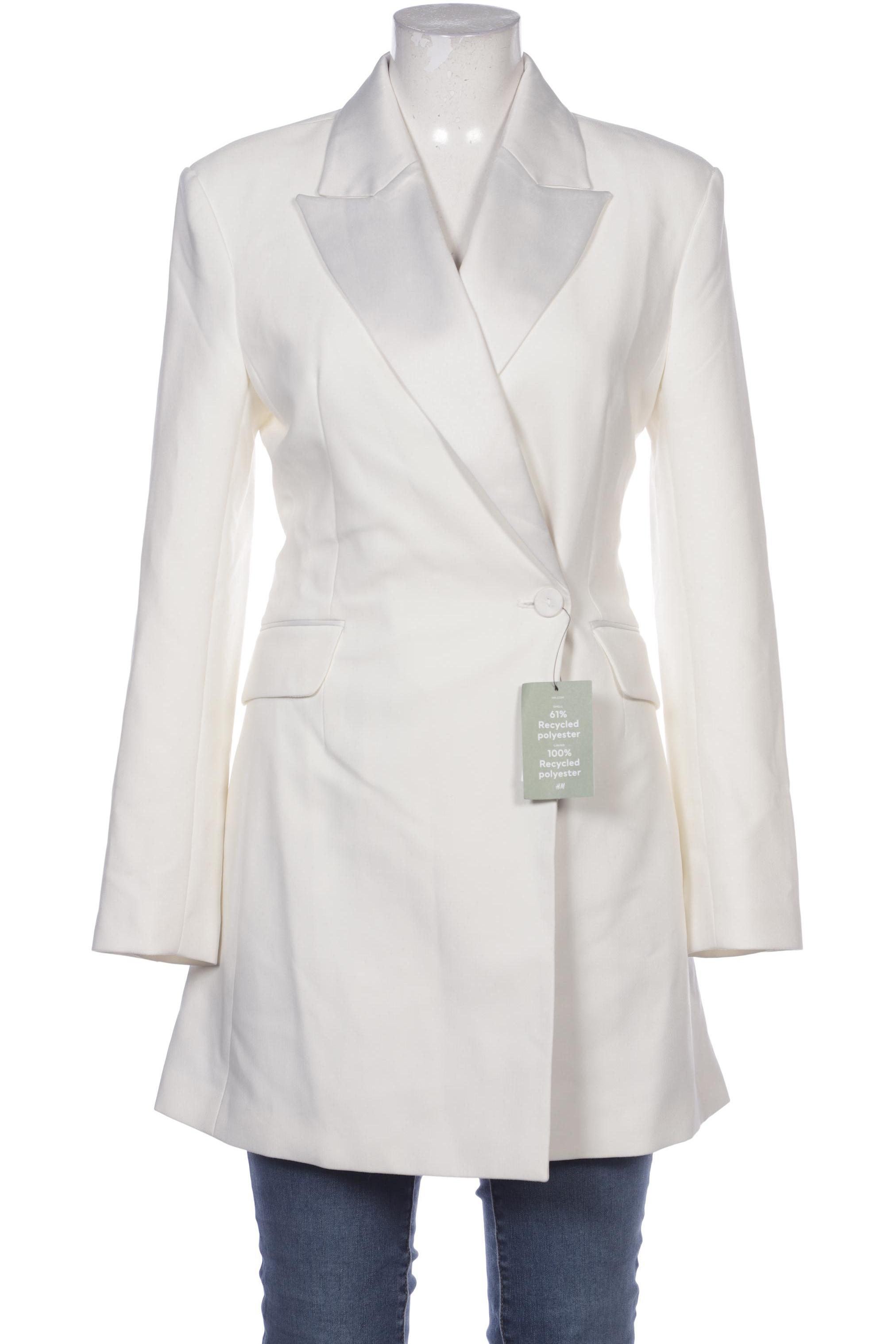 

H&M Damen Blazer, weiß, Gr. 38