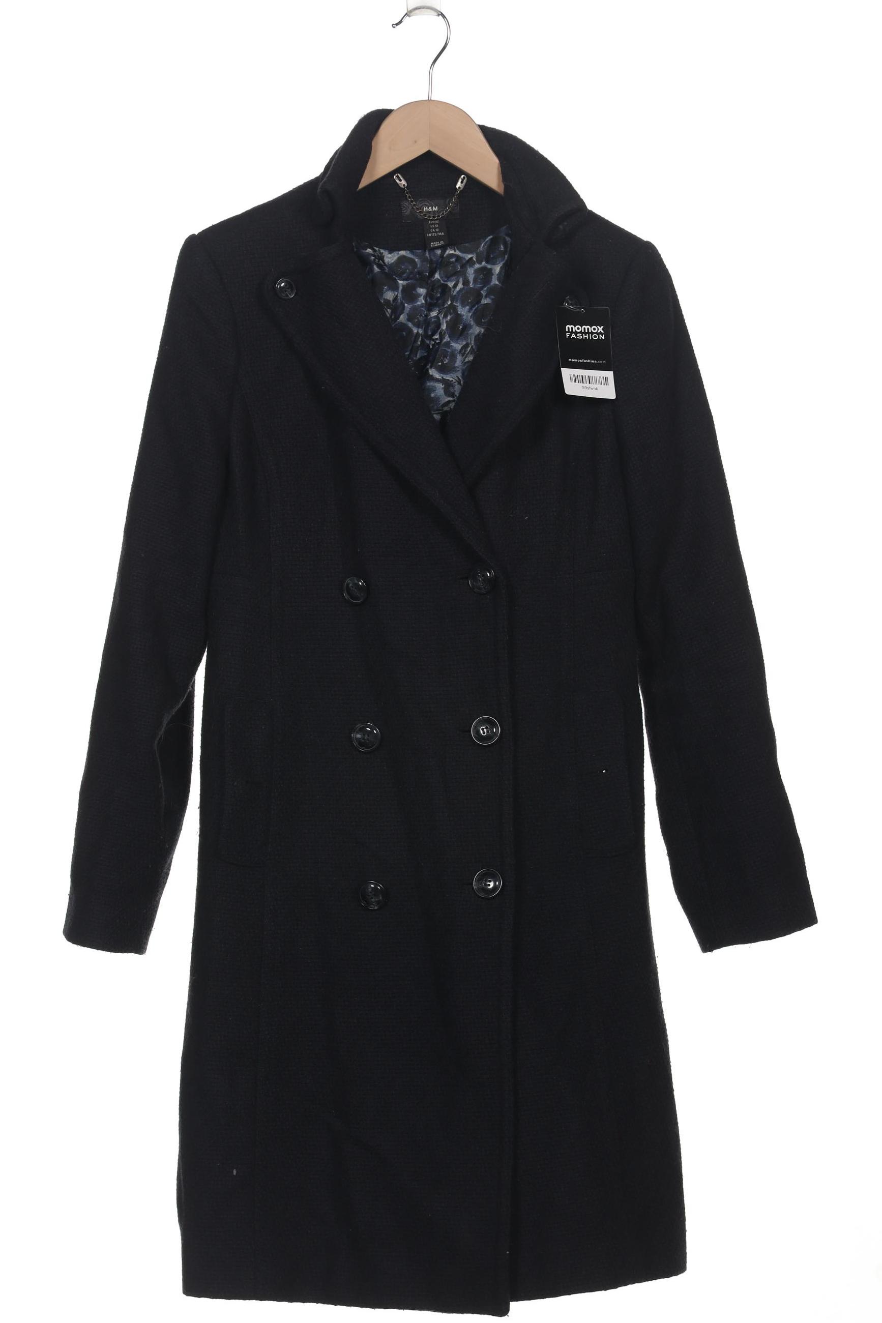 

H&M Damen Mantel, marineblau, Gr. 42