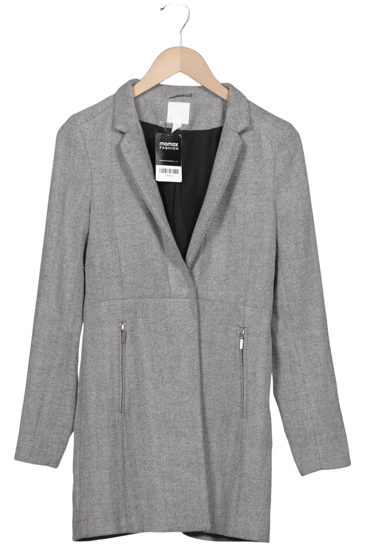 

H&M Damen Mantel, grau, Gr. 34