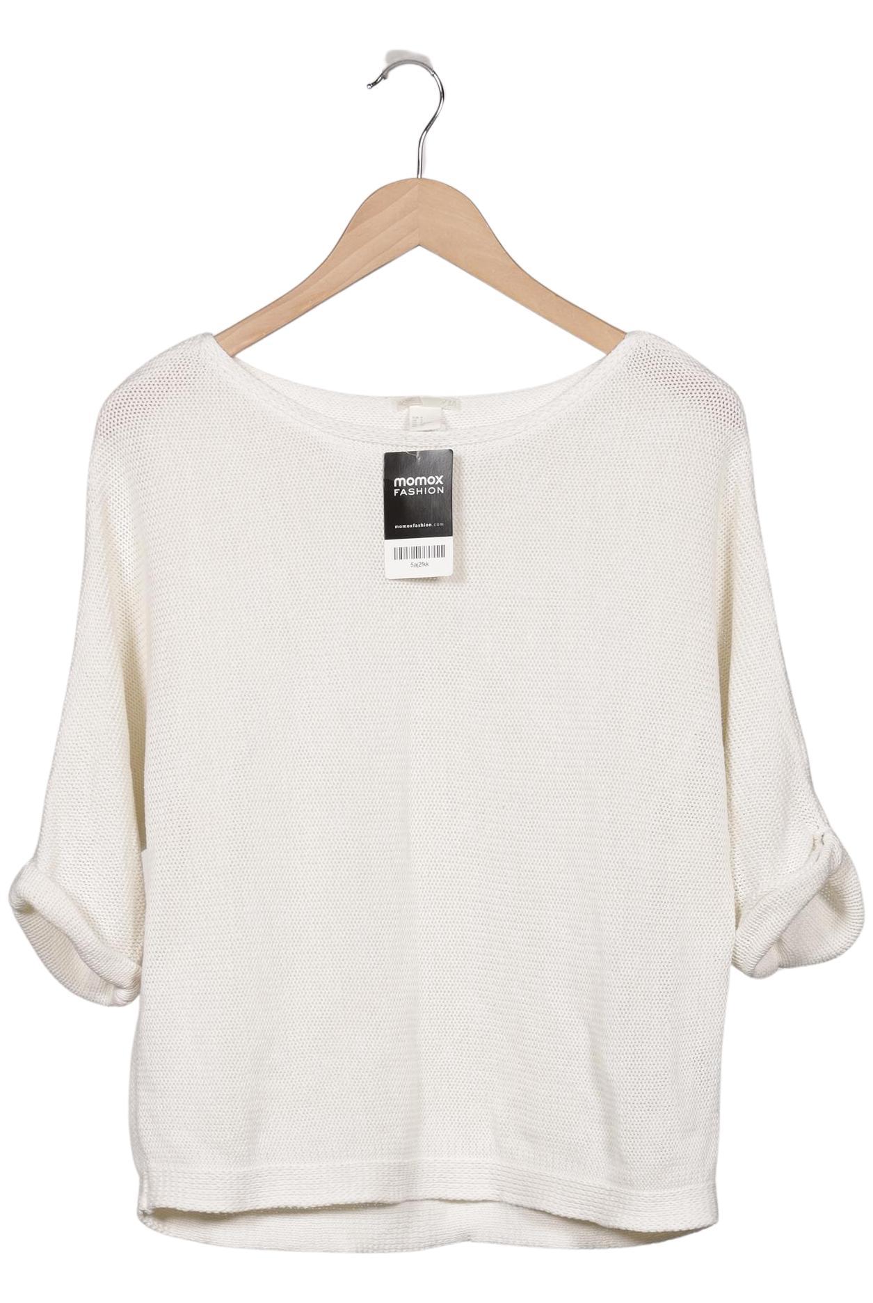 

H&M Damen Pullover, weiß, Gr. 36