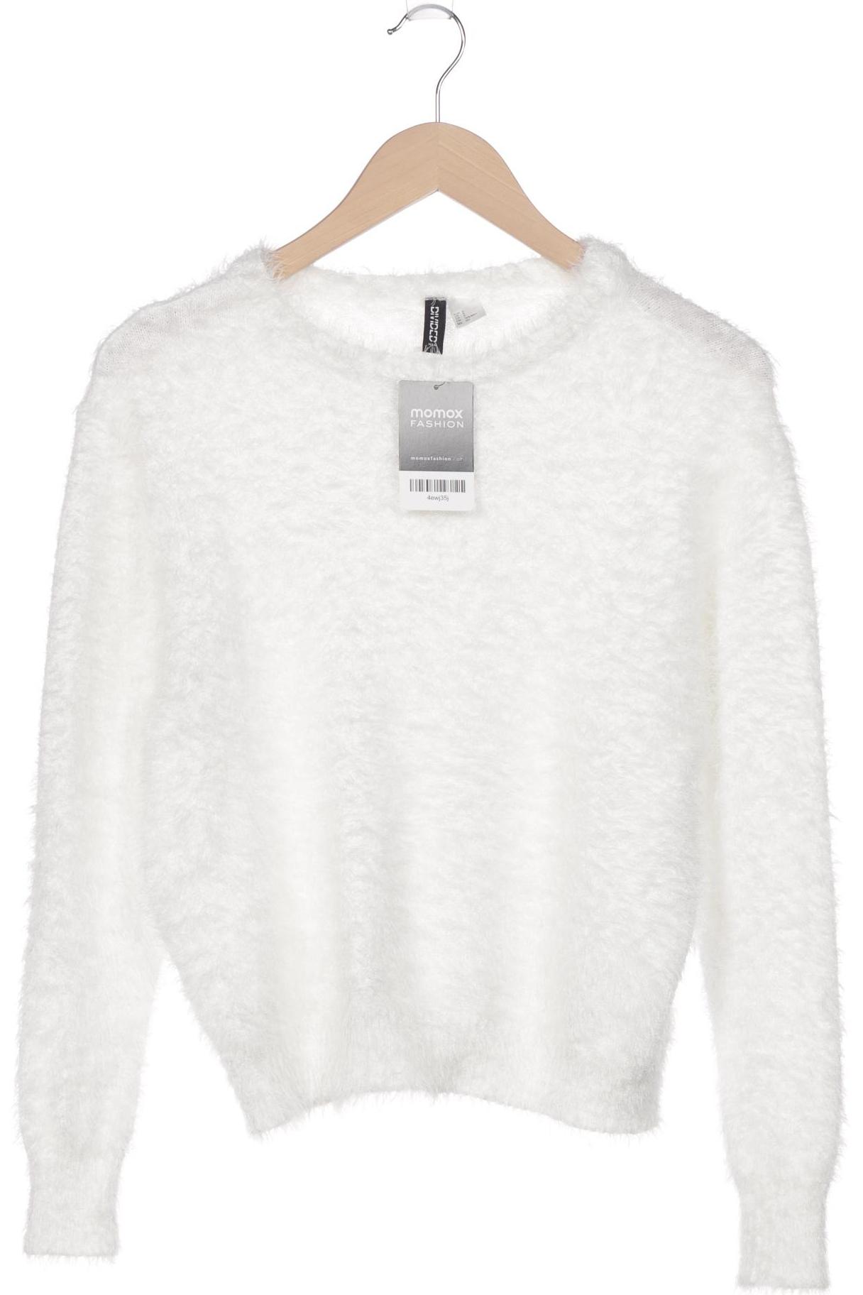 

H&M Damen Pullover, weiß, Gr. 36