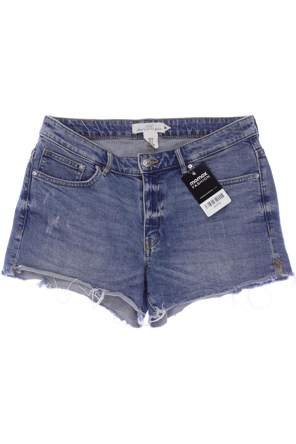 

H&M Damen Shorts, blau, Gr. 40