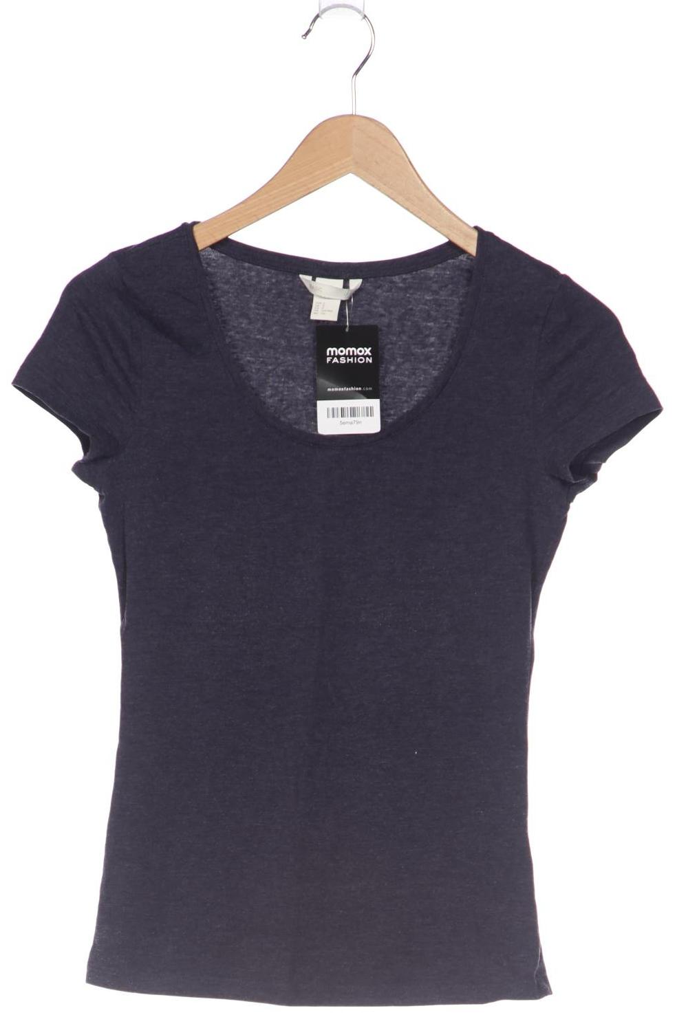 

H&M Damen T-Shirt, marineblau