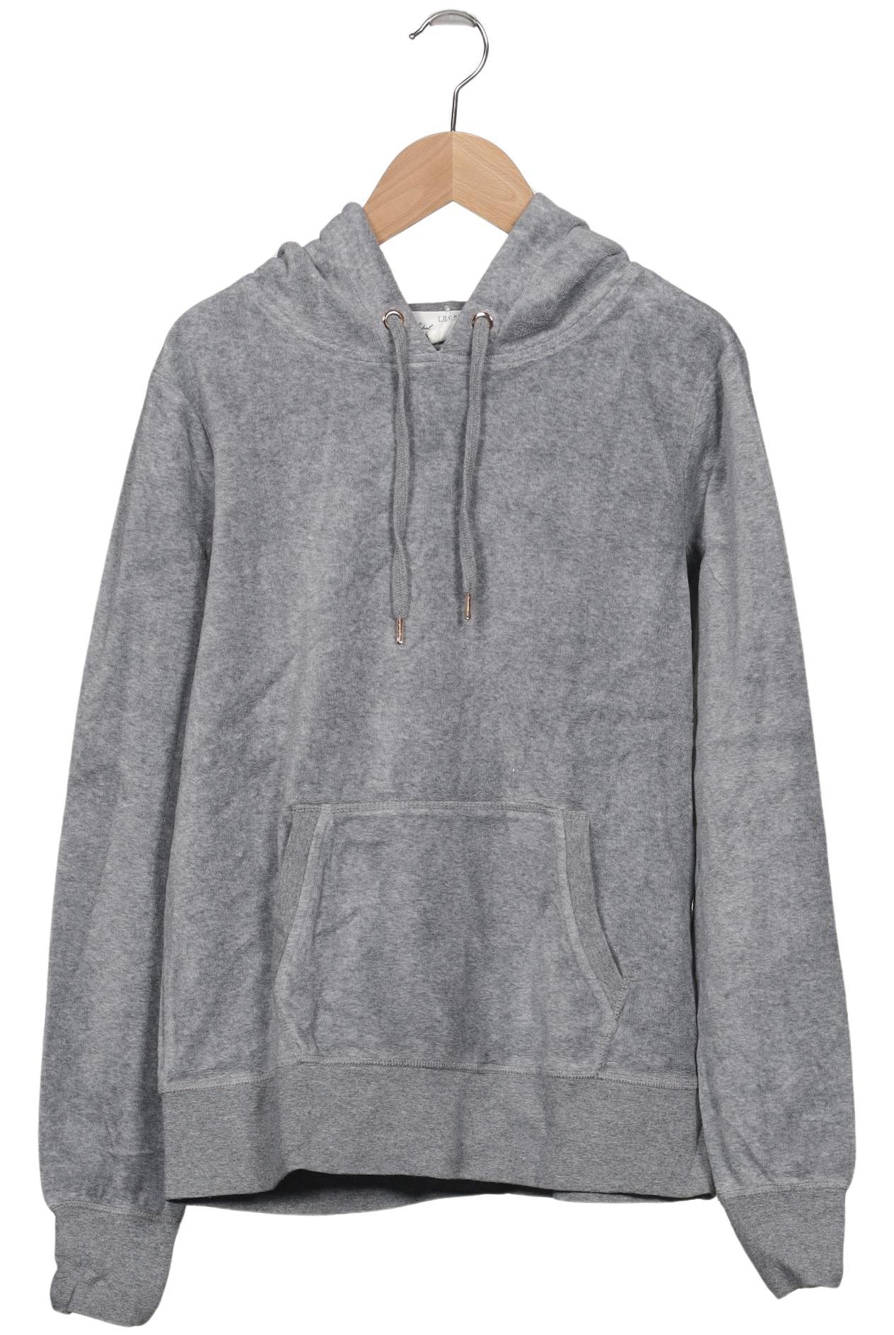 

H&M Damen Kapuzenpullover, grau, Gr. 36