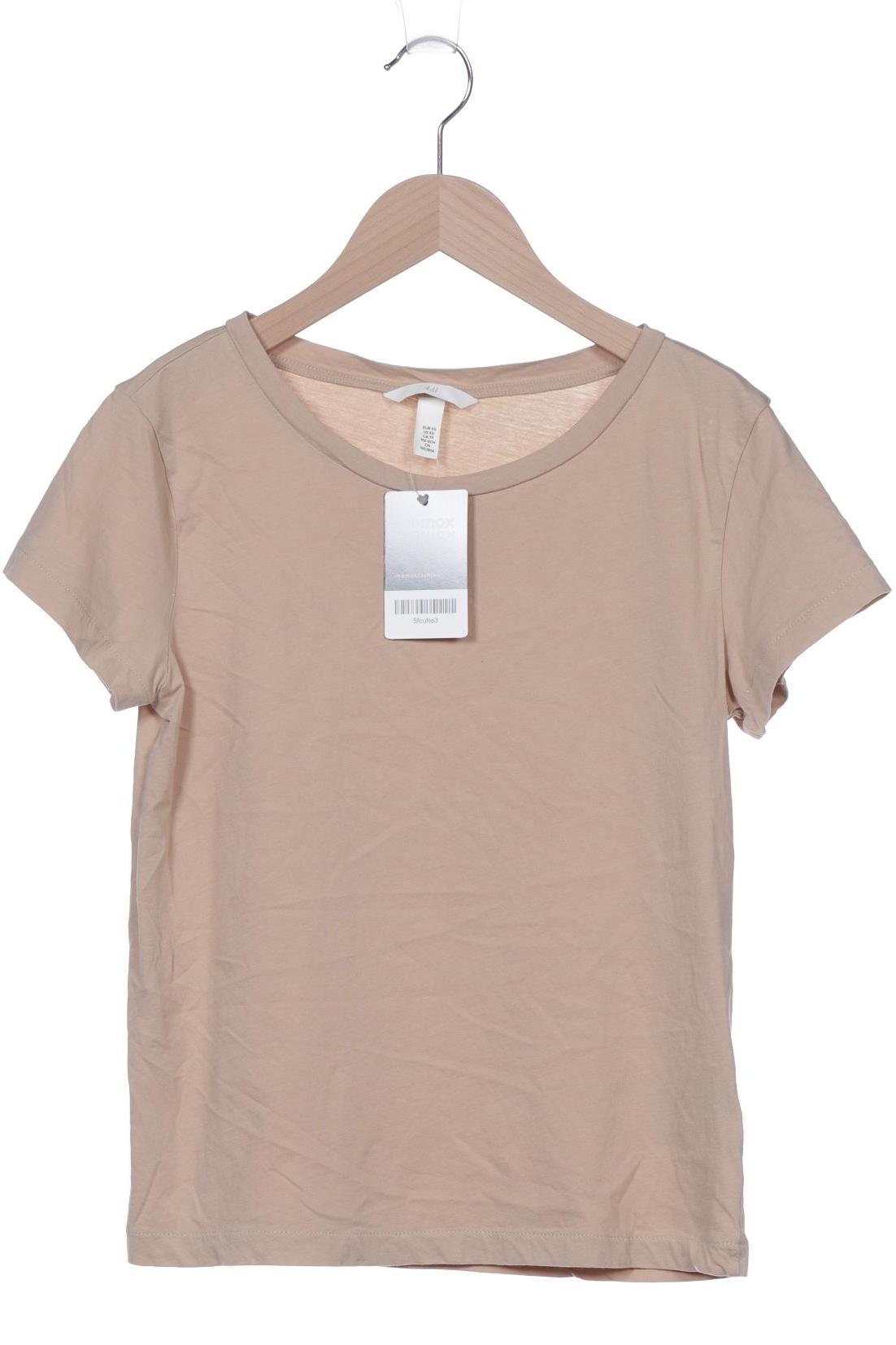 

H&M Damen T-Shirt, beige, Gr. 34
