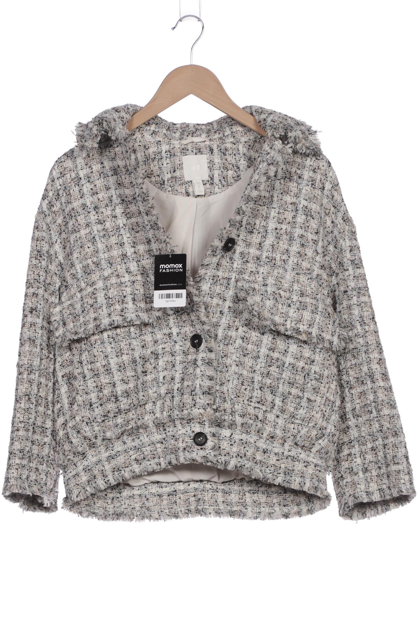 

H&M Damen Jacke, grau, Gr. 34