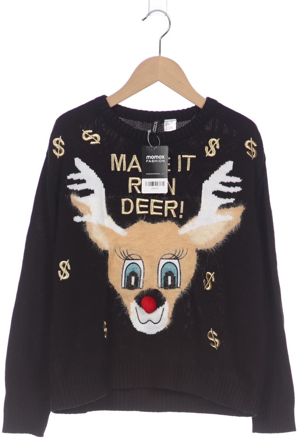 

H&M Damen Pullover, schwarz, Gr. 36