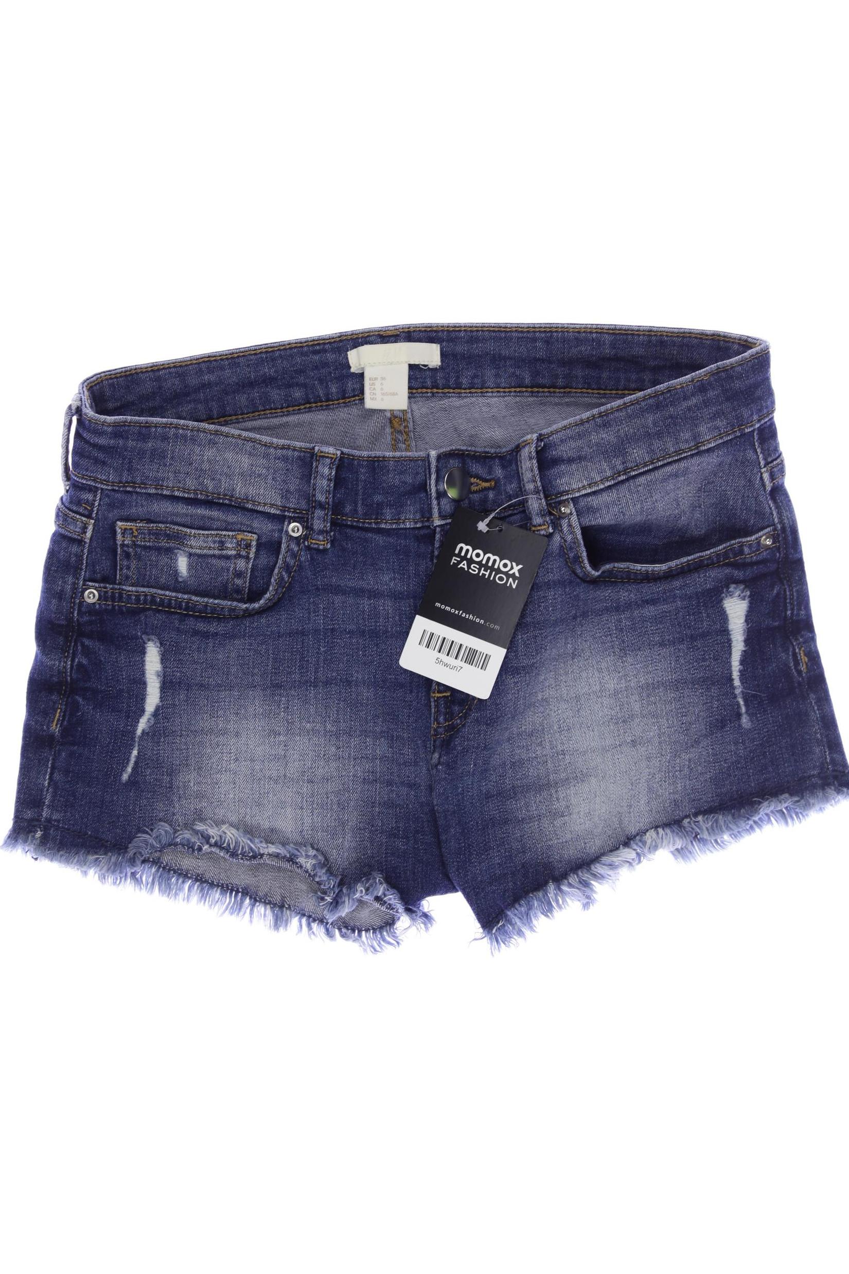 

H&M Damen Shorts, blau, Gr. 36