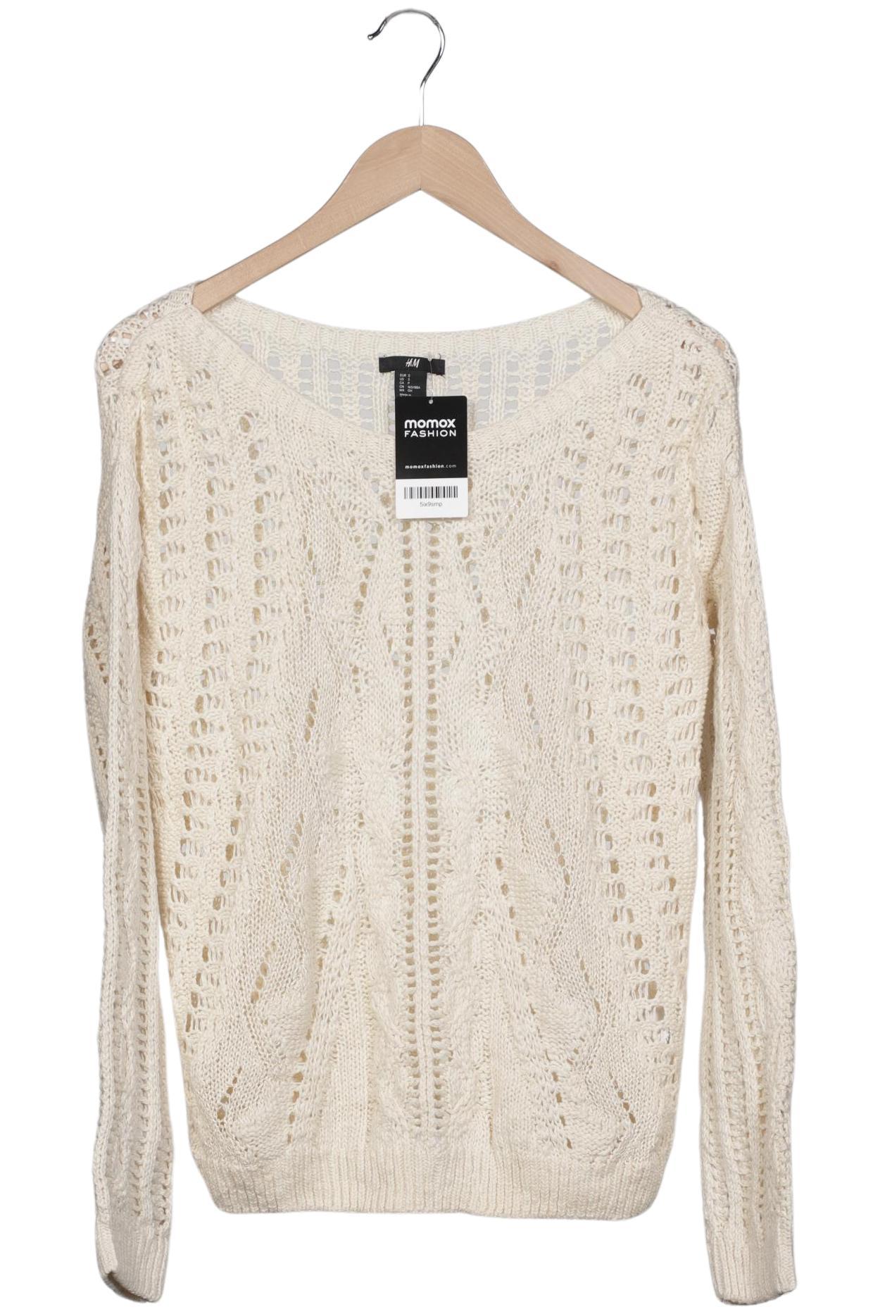 

H&M Damen Pullover, cremeweiß, Gr. 36