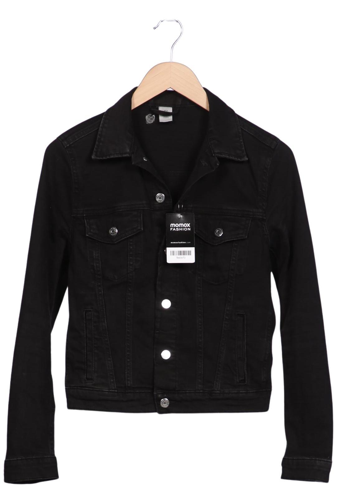 

H&M Damen Jacke, schwarz, Gr. 38