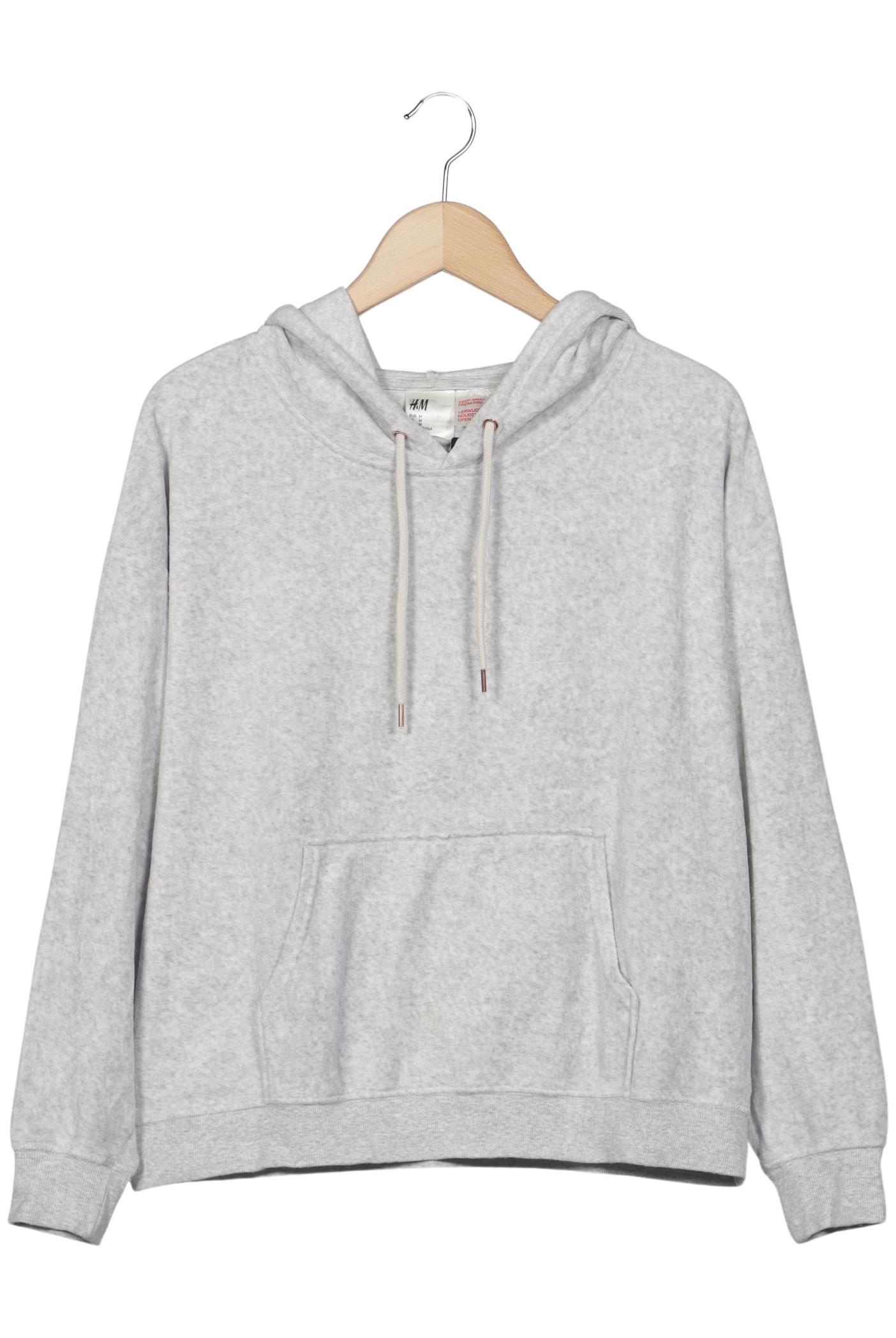 

H&M Damen Kapuzenpullover, grau, Gr. 38