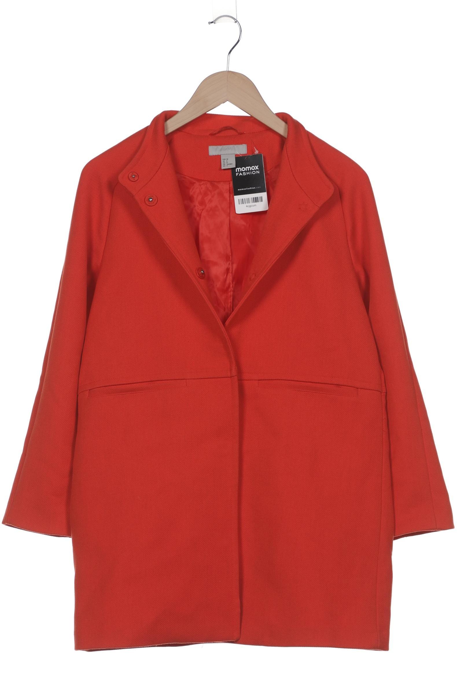 

H&M Damen Mantel, rot, Gr. 38