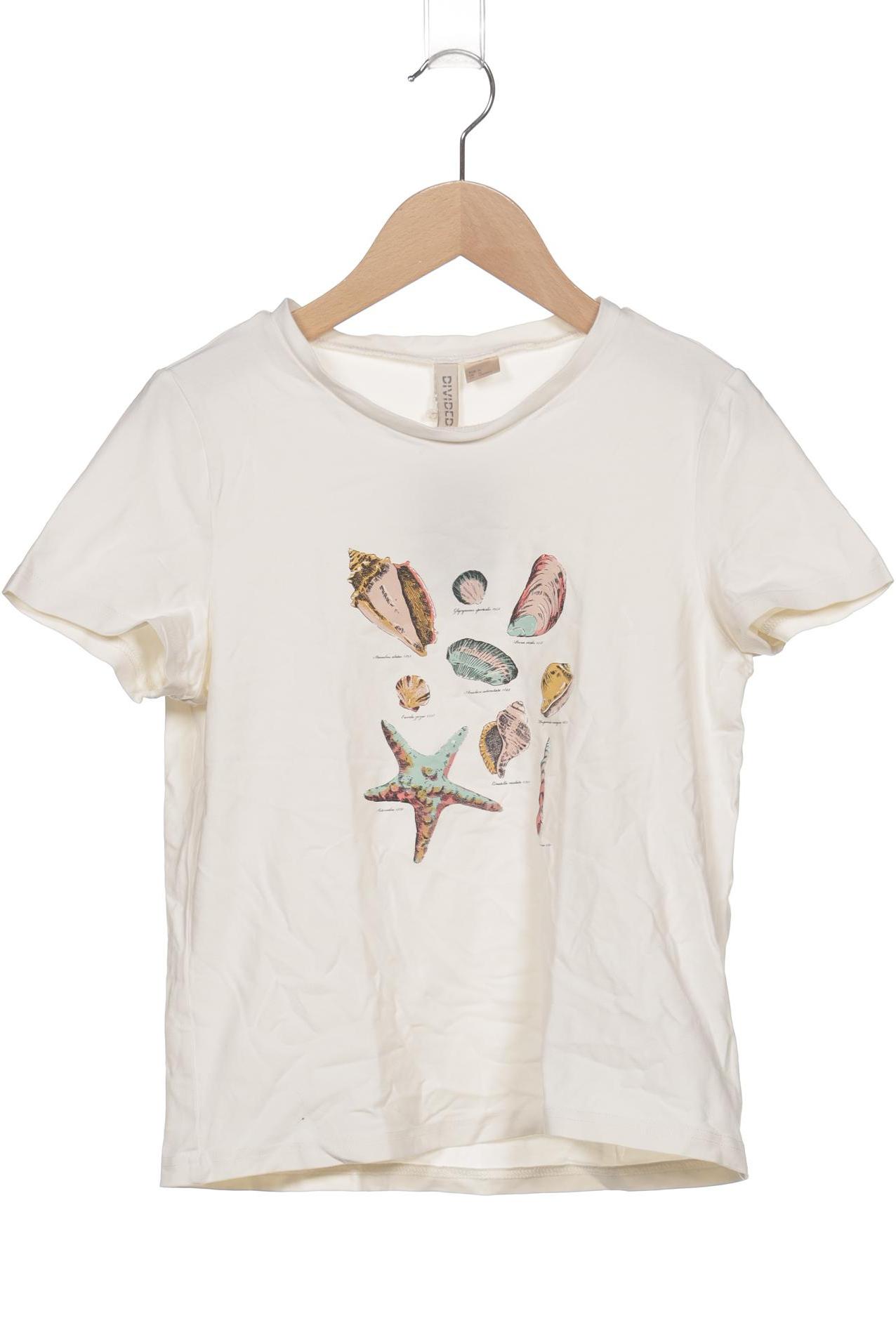 

H&M Damen T-Shirt, cremeweiß, Gr. 38