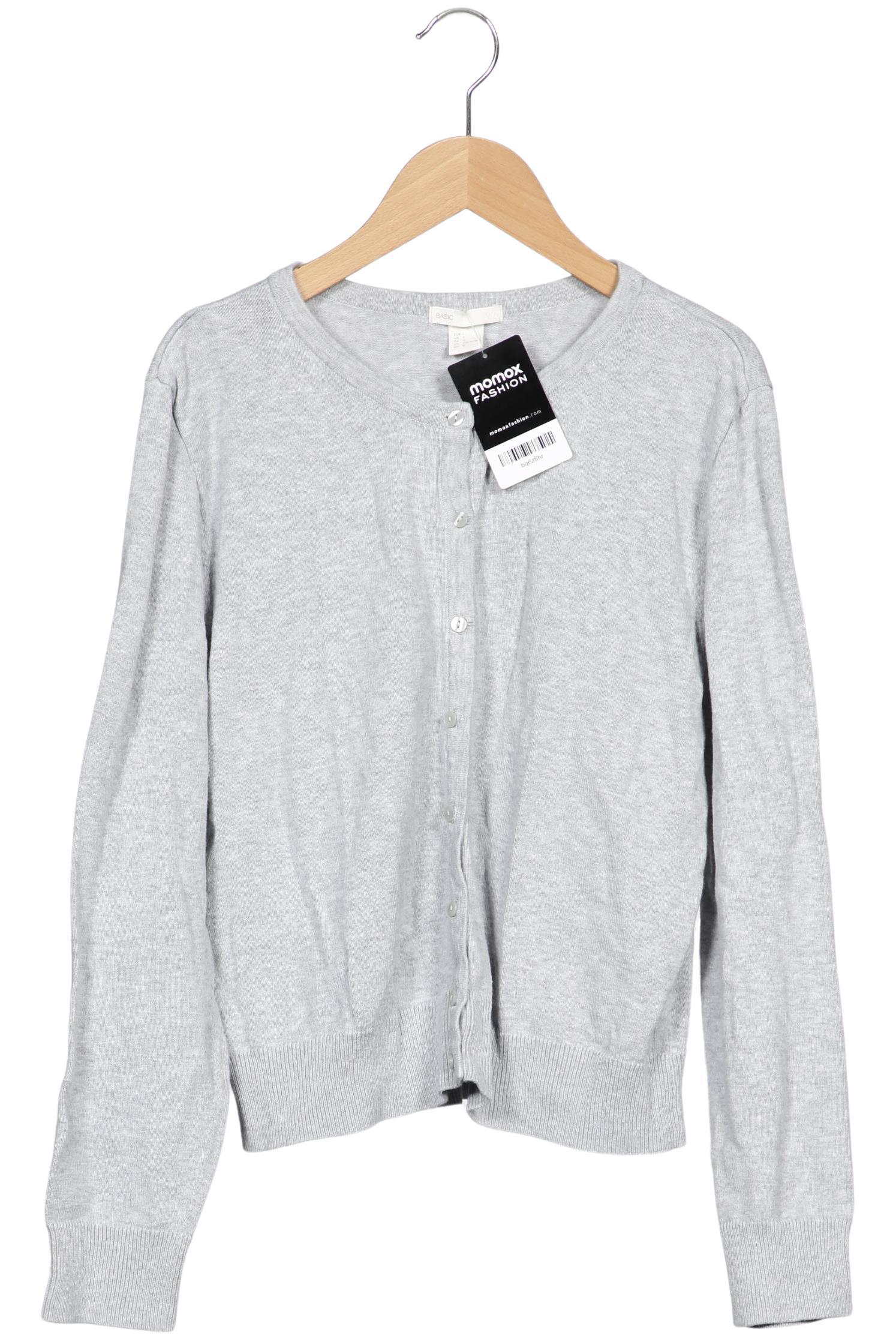 

H&M Damen Strickjacke, grau, Gr. 42