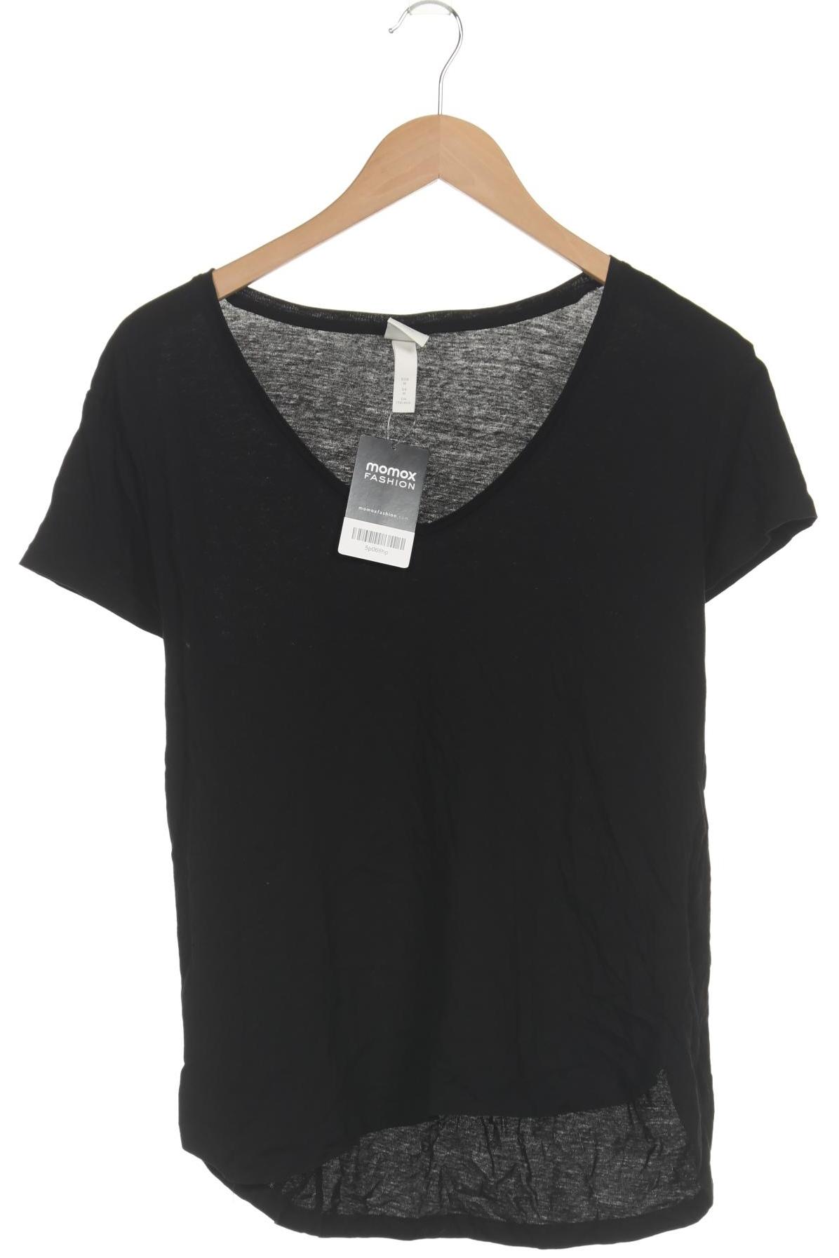 

H&M Damen T-Shirt, schwarz, Gr. 38