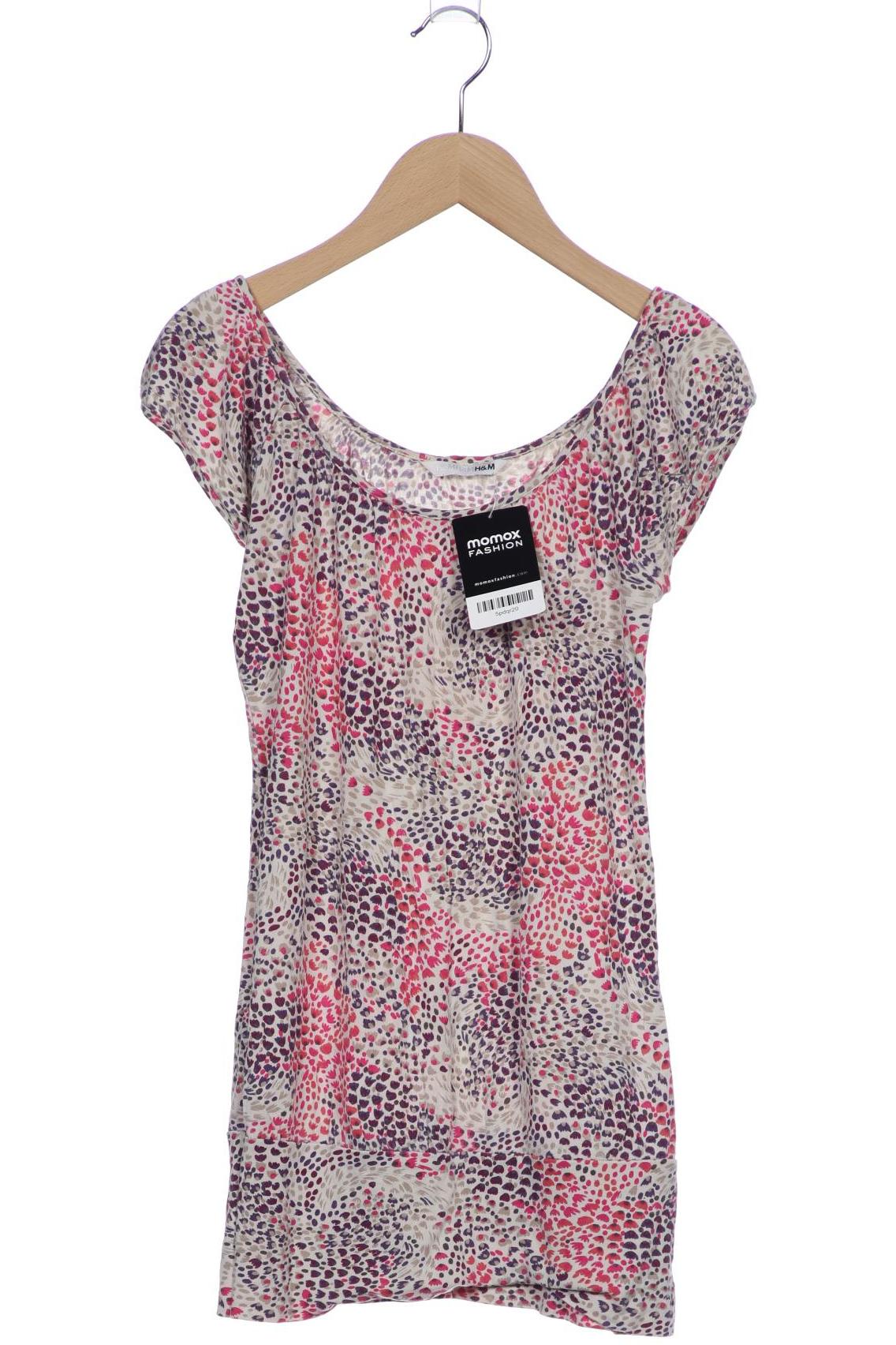 

H&M Damen T-Shirt, mehrfarbig, Gr. 34