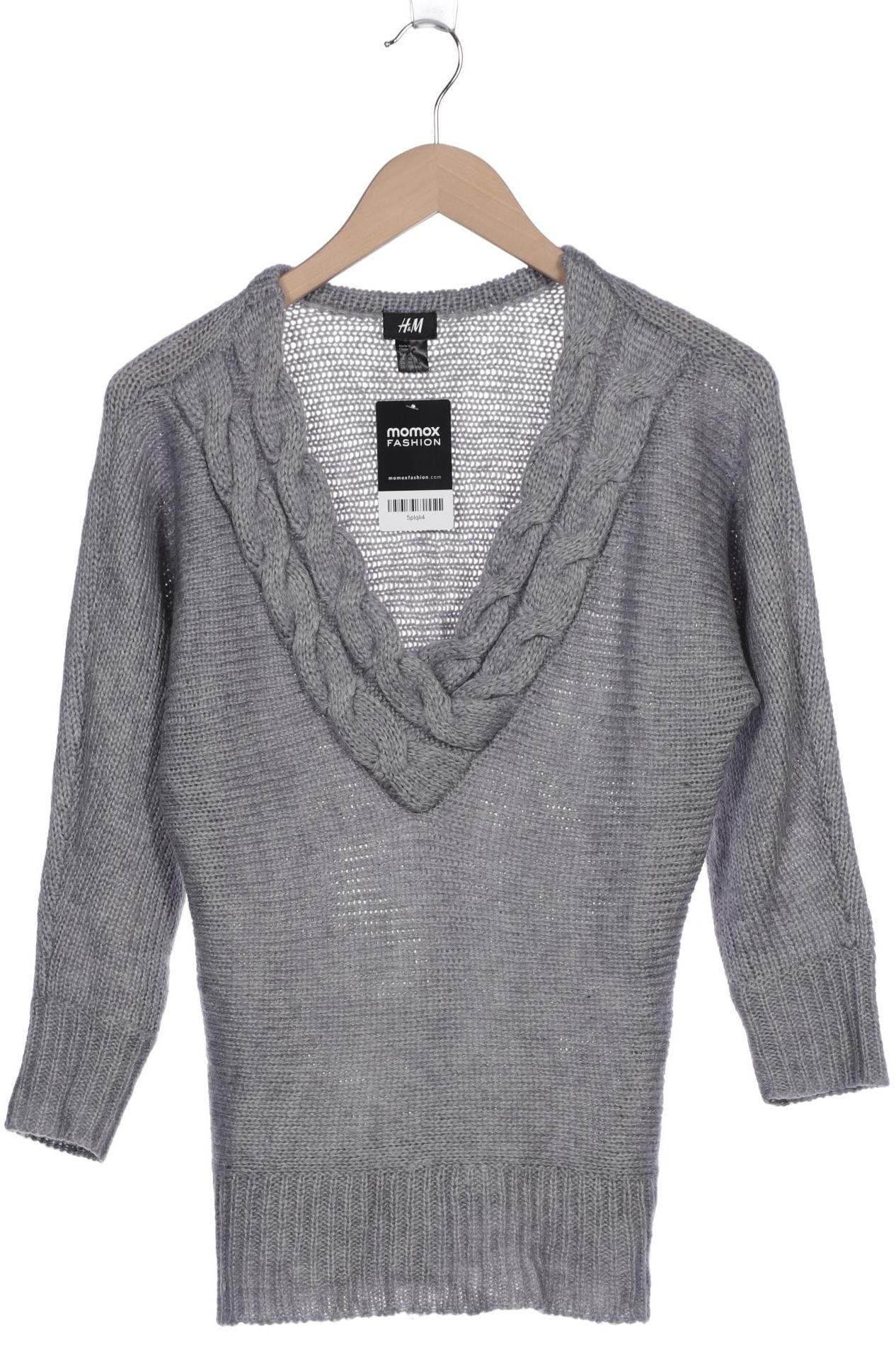 

H&M Damen Pullover, grau, Gr. 34