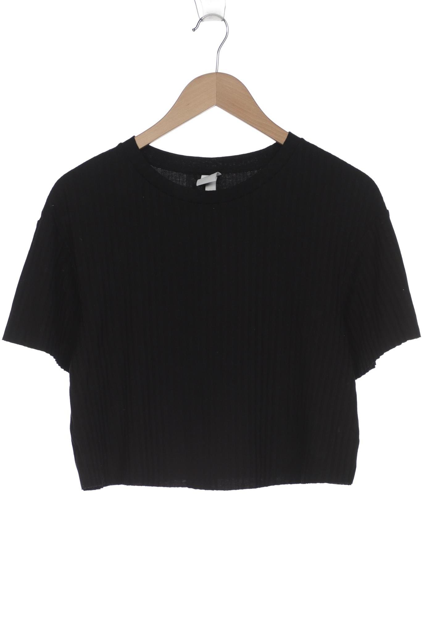 

H&M Damen T-Shirt, schwarz, Gr. 36