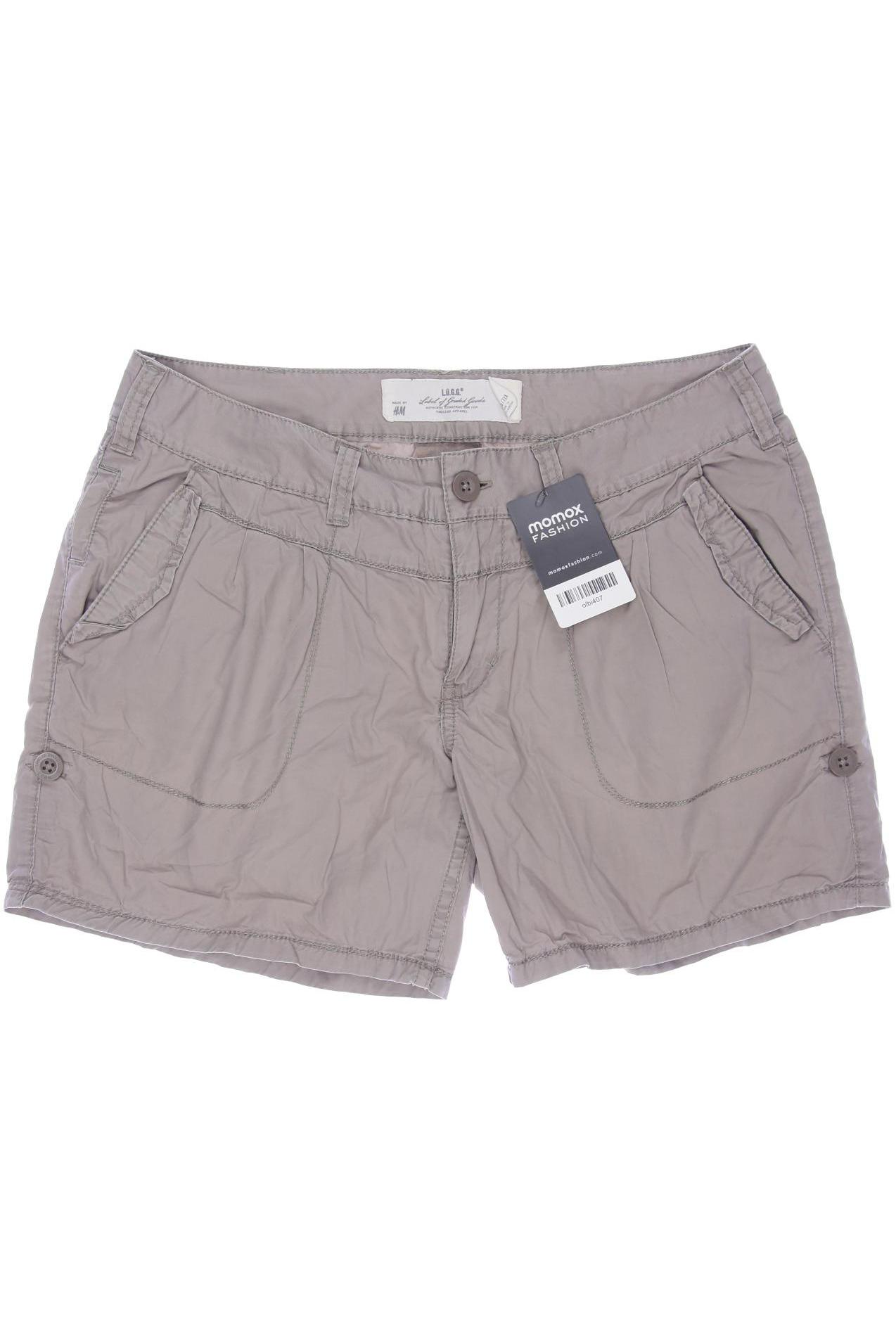 

H&M Damen Shorts, grau, Gr. 38