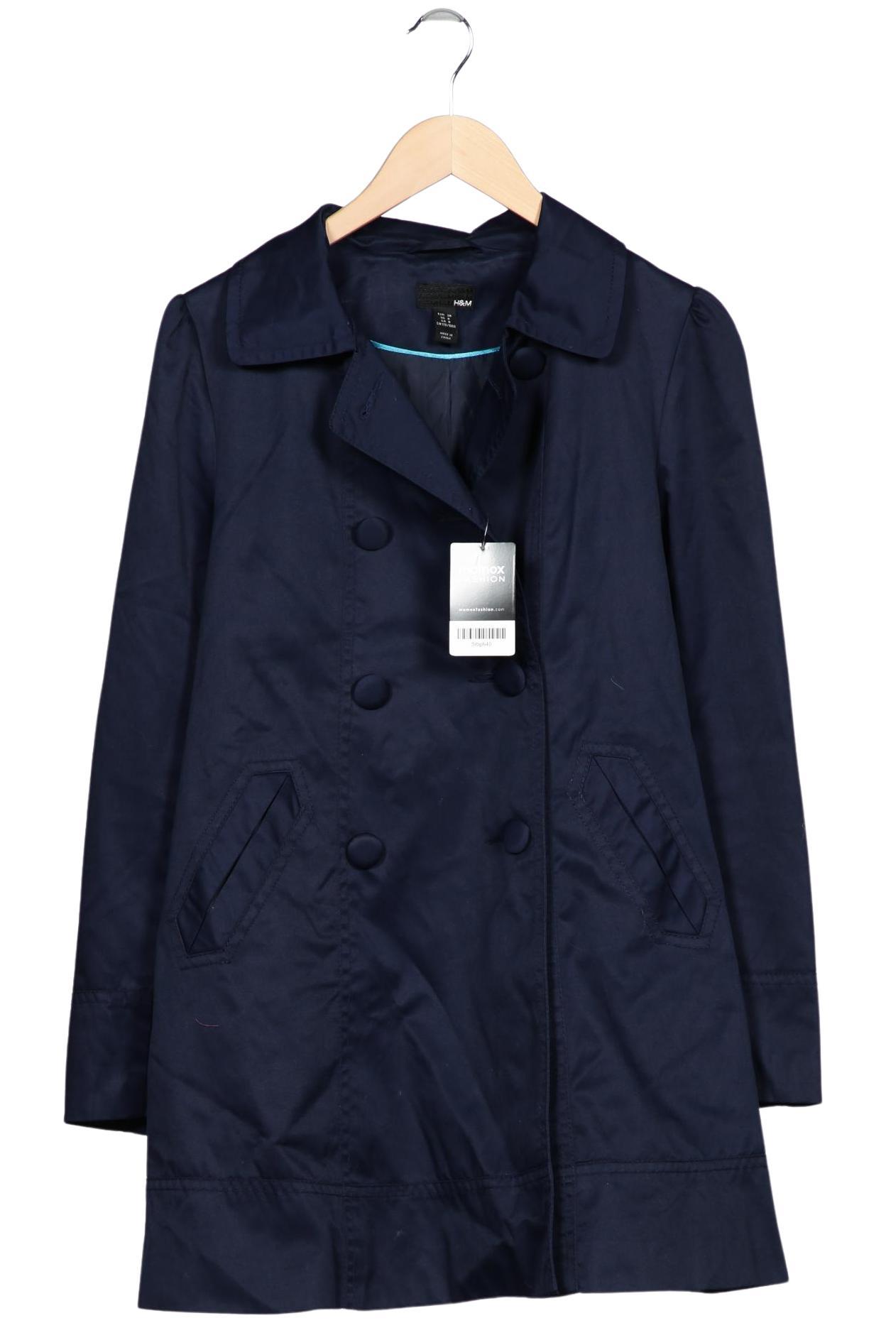 

H&M Damen Mantel, marineblau, Gr. 38