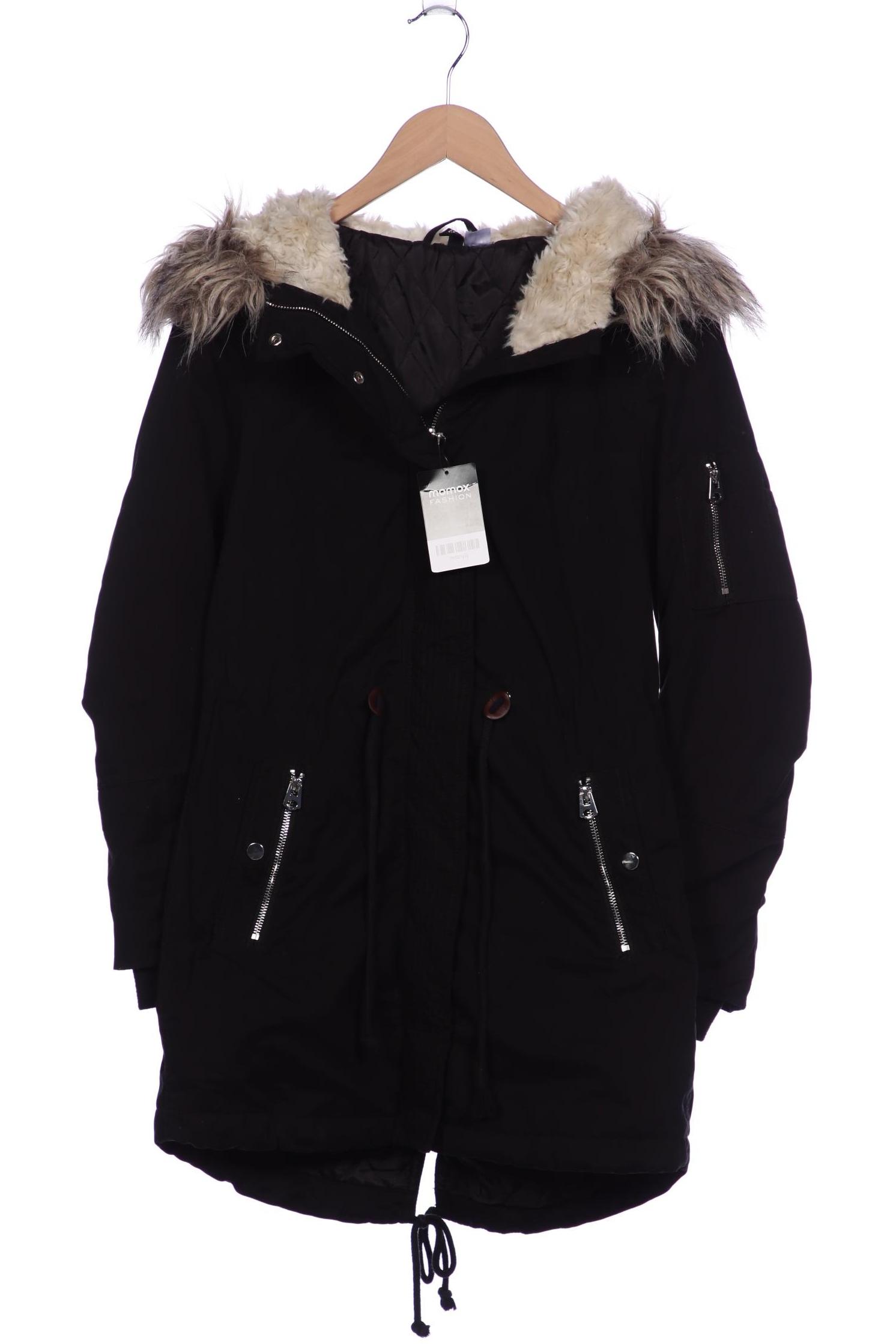 

H&M Damen Mantel, schwarz, Gr. 36