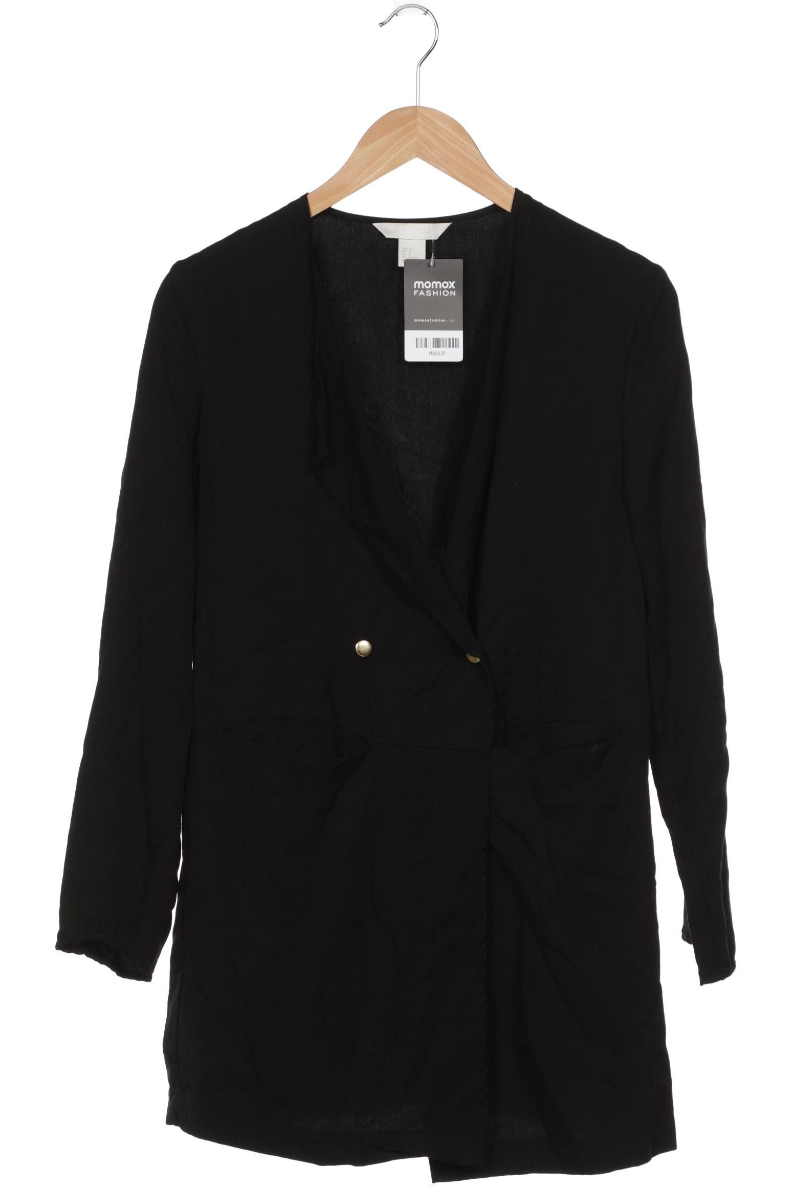 

H&M Damen Mantel, schwarz