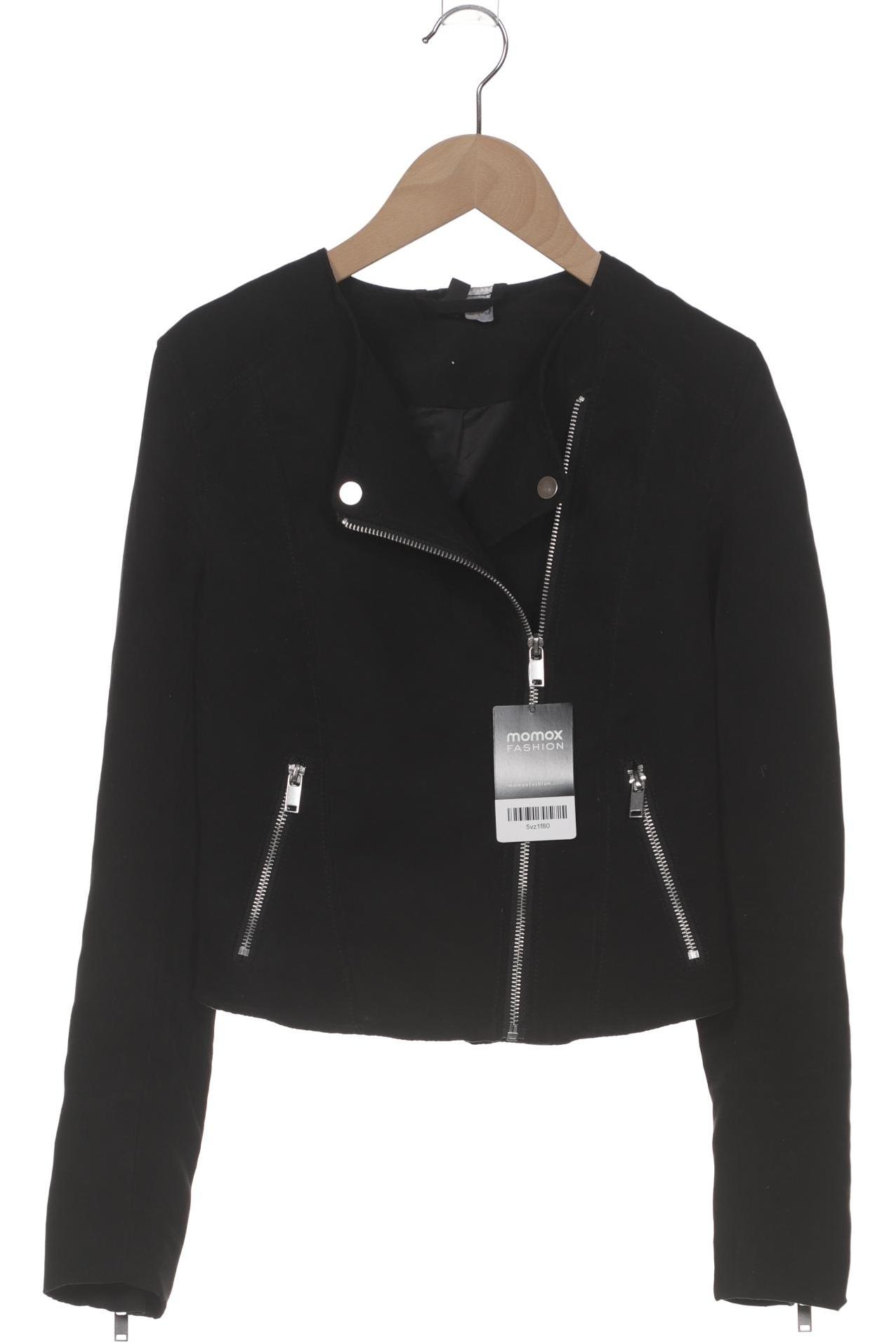 

H&M Damen Jacke, schwarz, Gr. 32