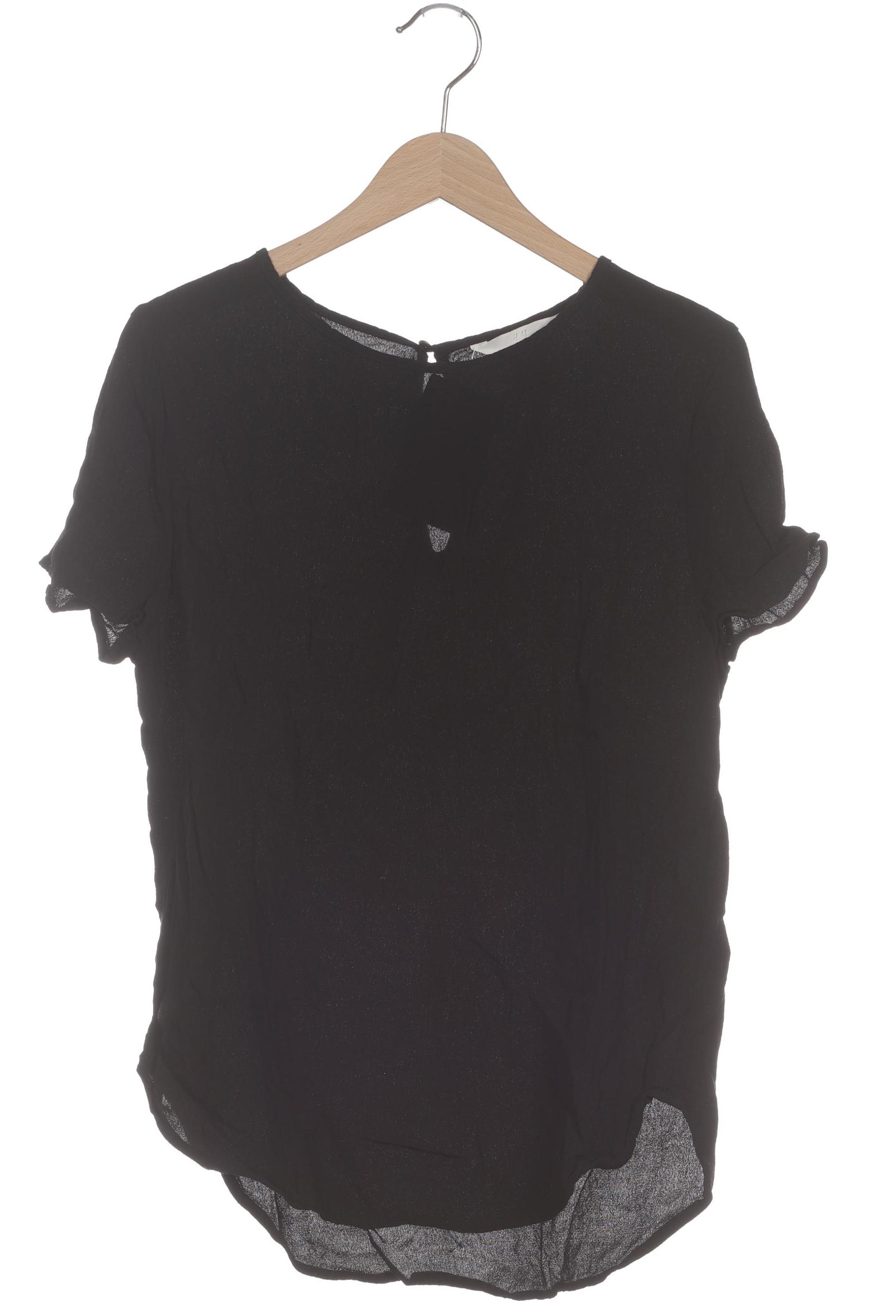 

H&M Damen T-Shirt, schwarz, Gr. 38