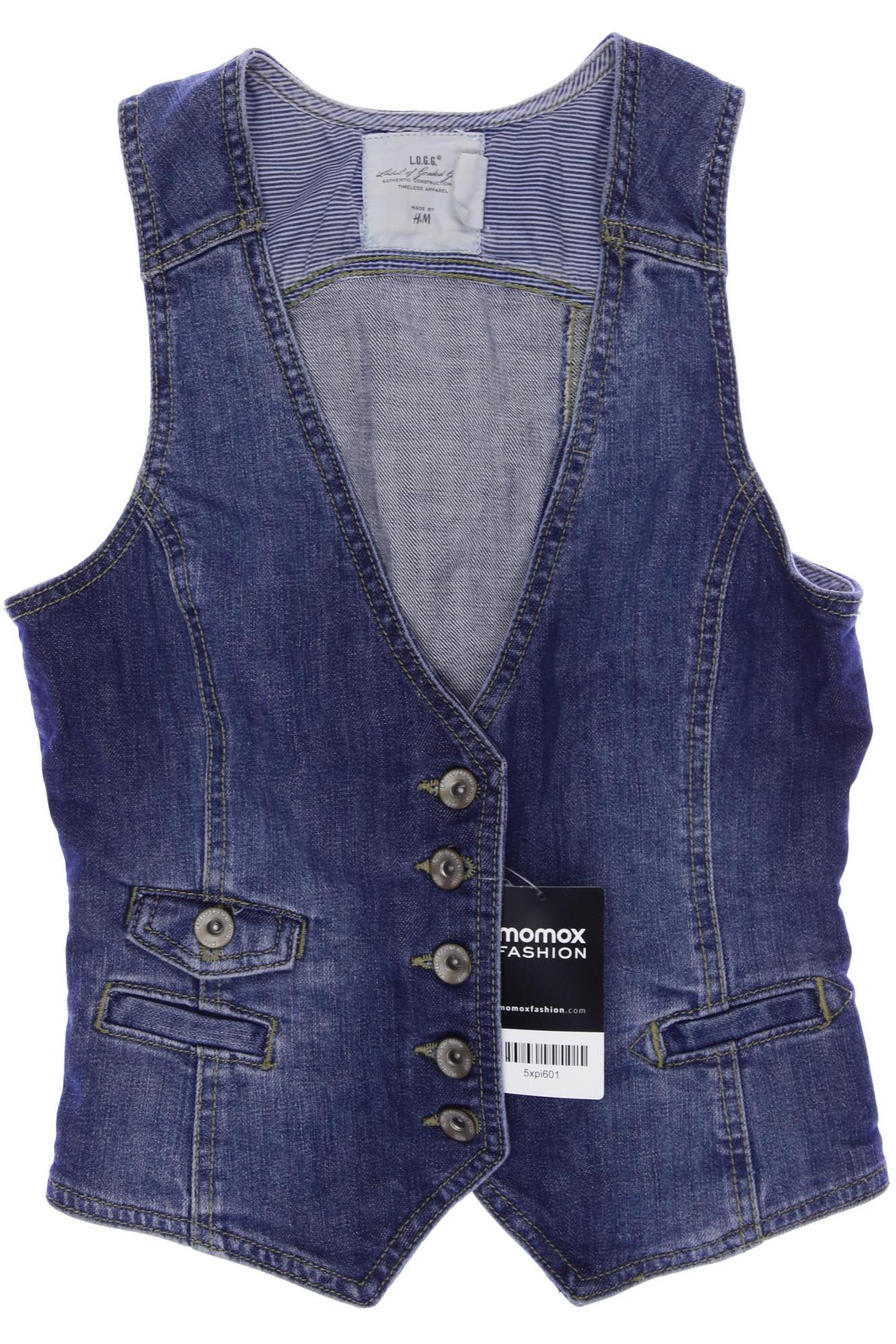 

H&M Damen Weste, marineblau, Gr. 34