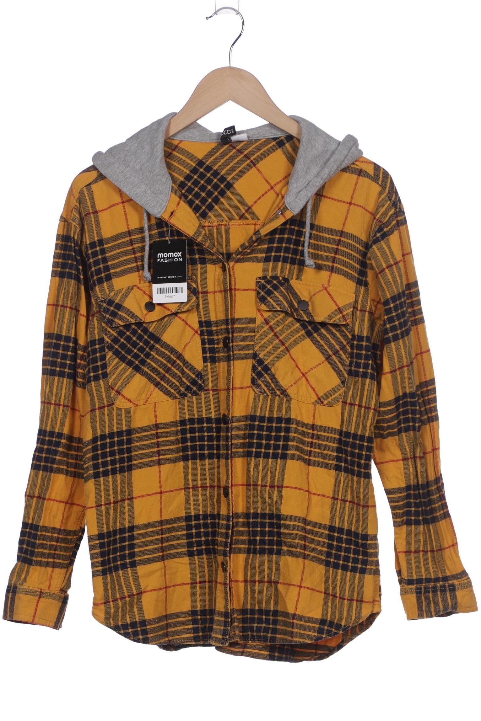 

H&M Damen Kapuzenpullover, gelb, Gr. 40