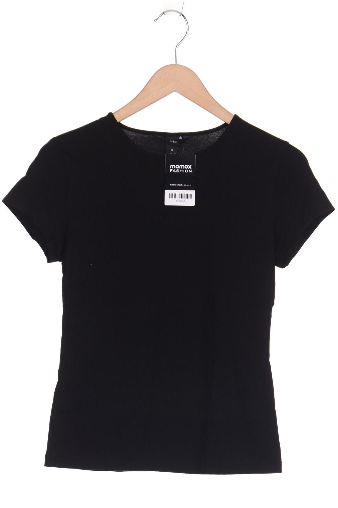

H&M Damen T-Shirt, schwarz