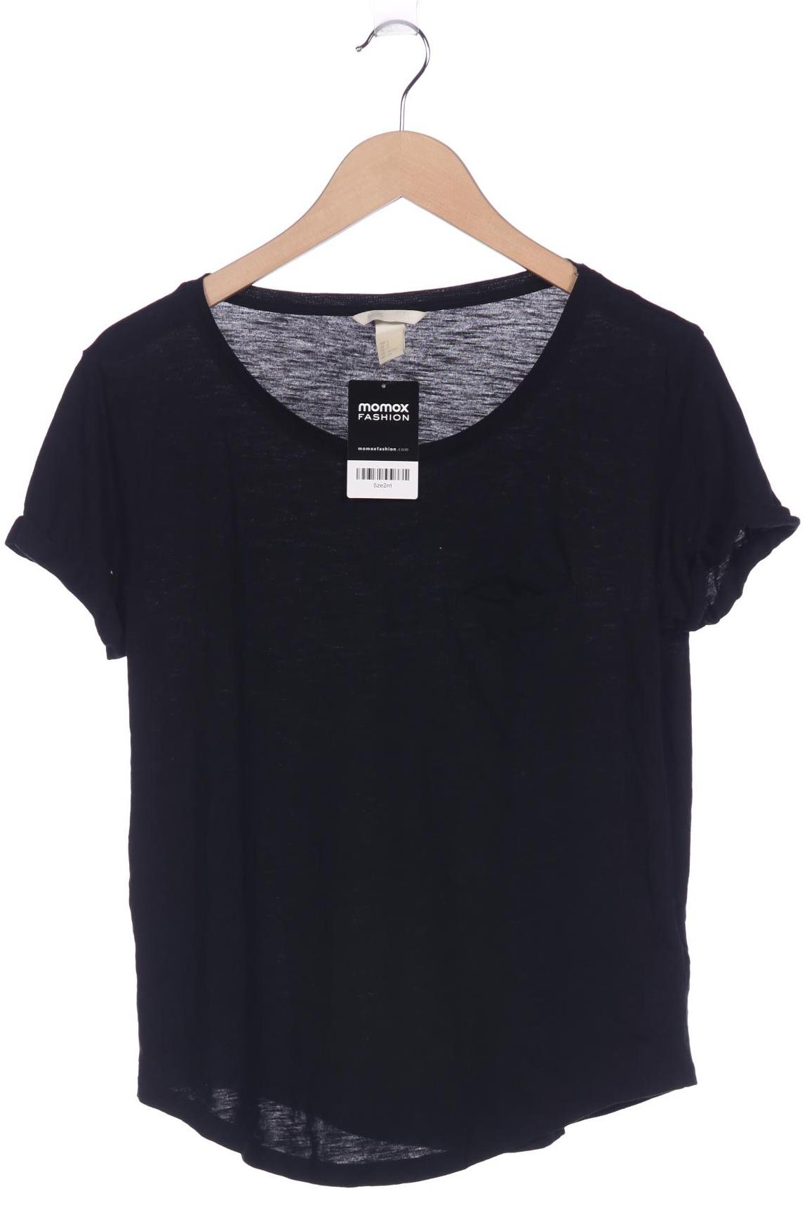 

H&M Damen T-Shirt, schwarz, Gr. 36