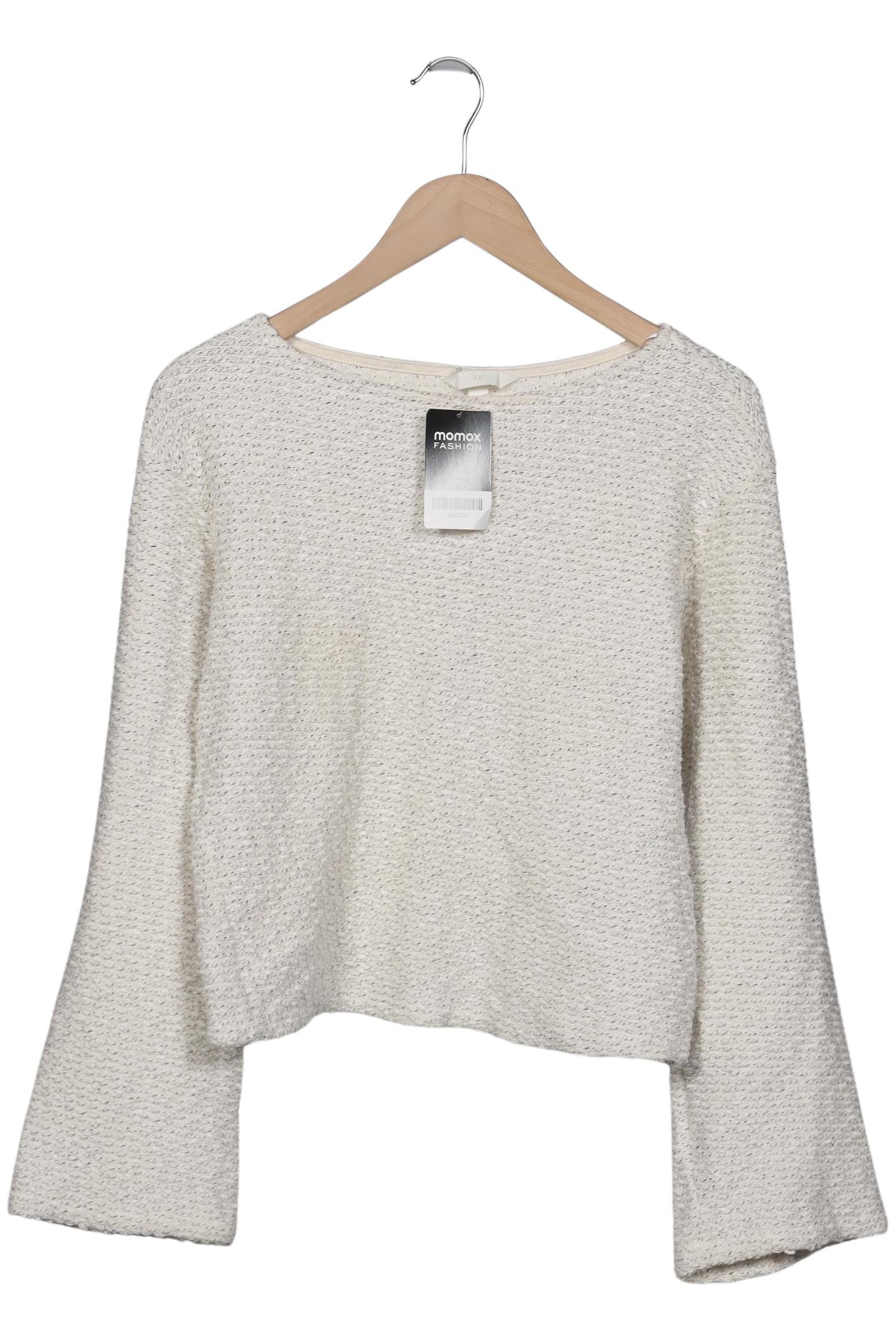 

H&M Damen Pullover, cremeweiß, Gr. 34