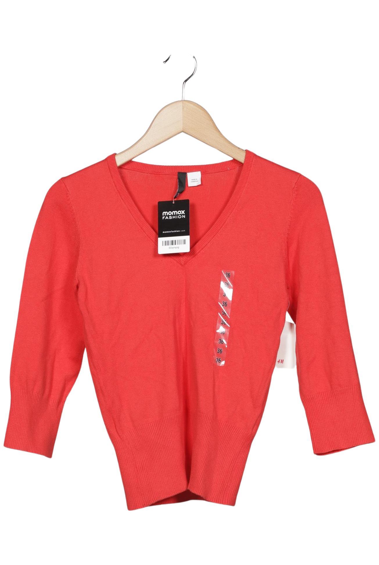 

H&M Damen Pullover, rot, Gr. 36