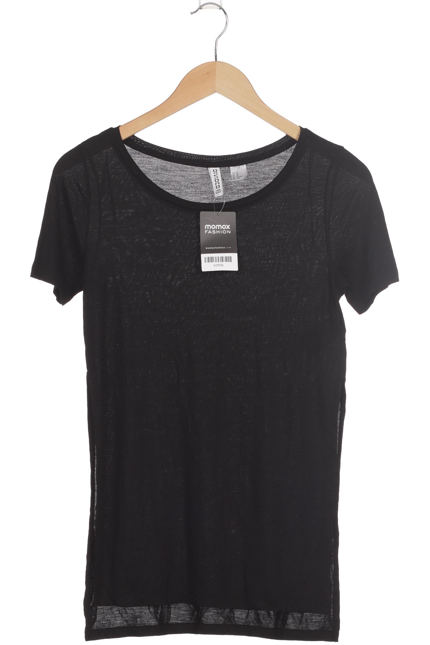 

H&M Damen T-Shirt, schwarz, Gr. 34