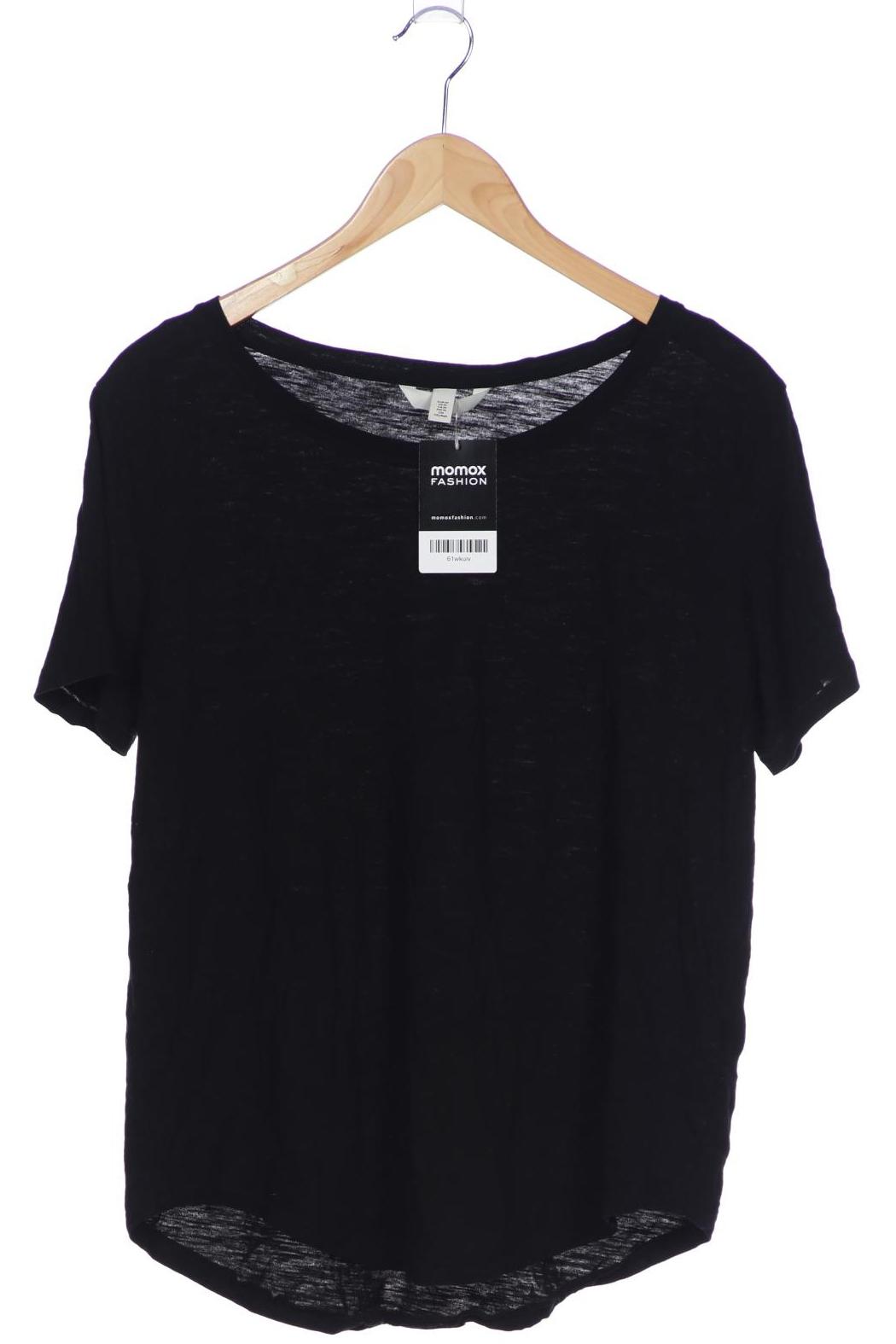

H&M Damen T-Shirt, schwarz, Gr. 38
